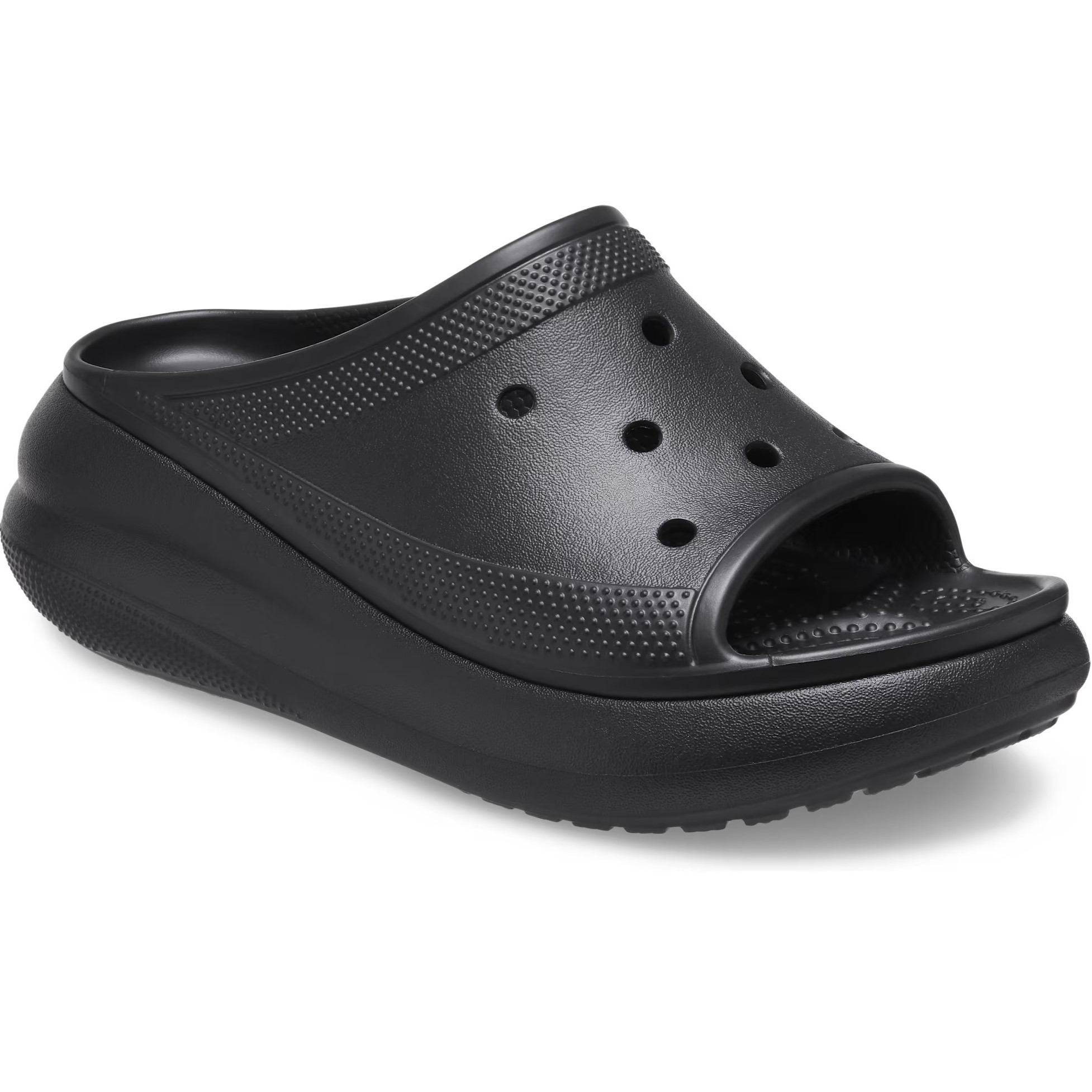 Dép Quai Ngang đế cao Crocs Classic Crush Slide Black 208731 1