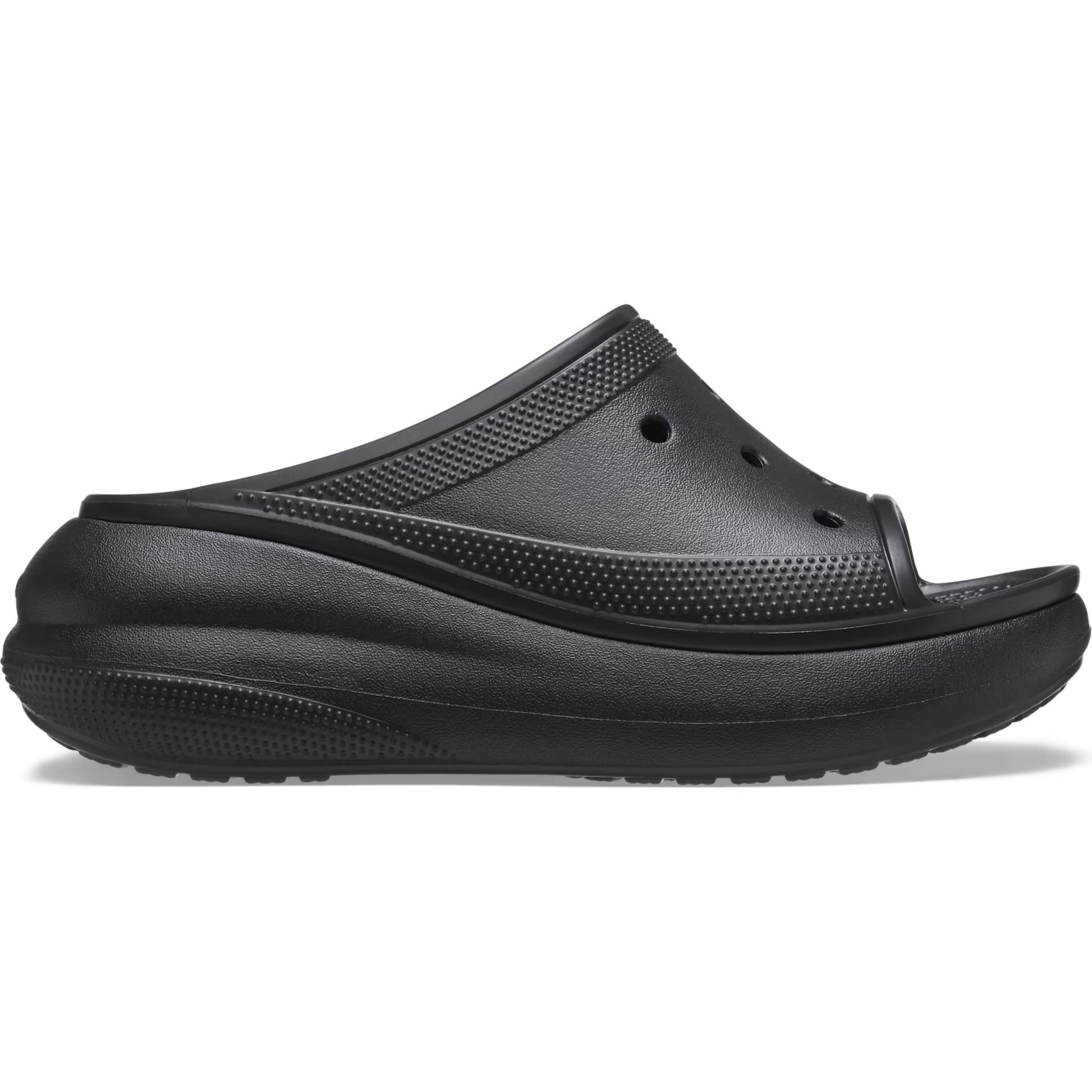 Dép Quai Ngang đế cao Crocs Classic Crush Slide Black 208731 3