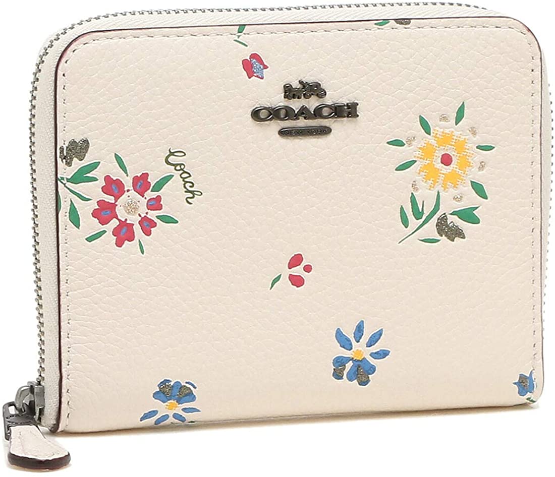 VÍ COACH SMALL ZIP AROUND WALLET WITH WILDFLOWER PRINT 4