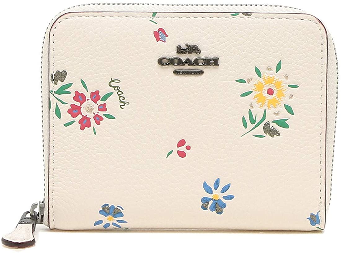 VÍ COACH SMALL ZIP AROUND WALLET WITH WILDFLOWER PRINT 5