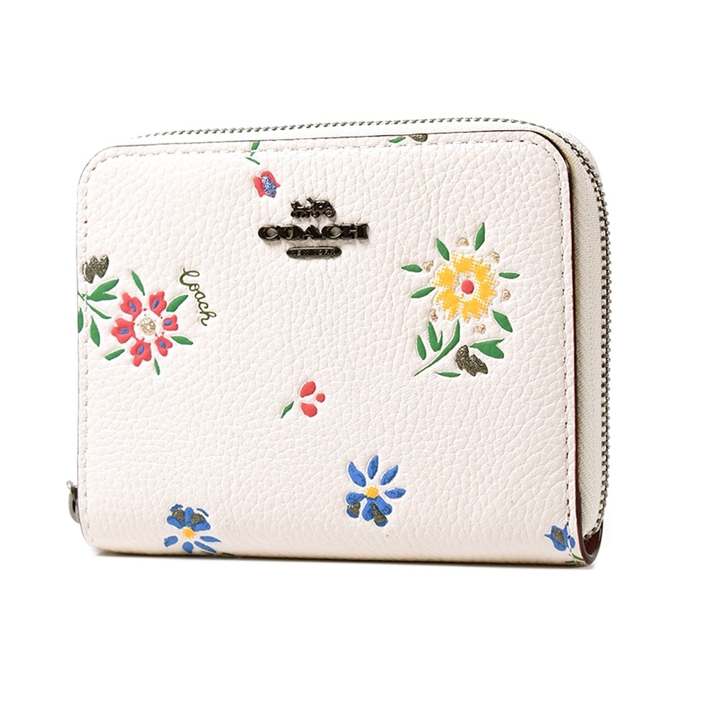 VÍ COACH SMALL ZIP AROUND WALLET WITH WILDFLOWER PRINT 11