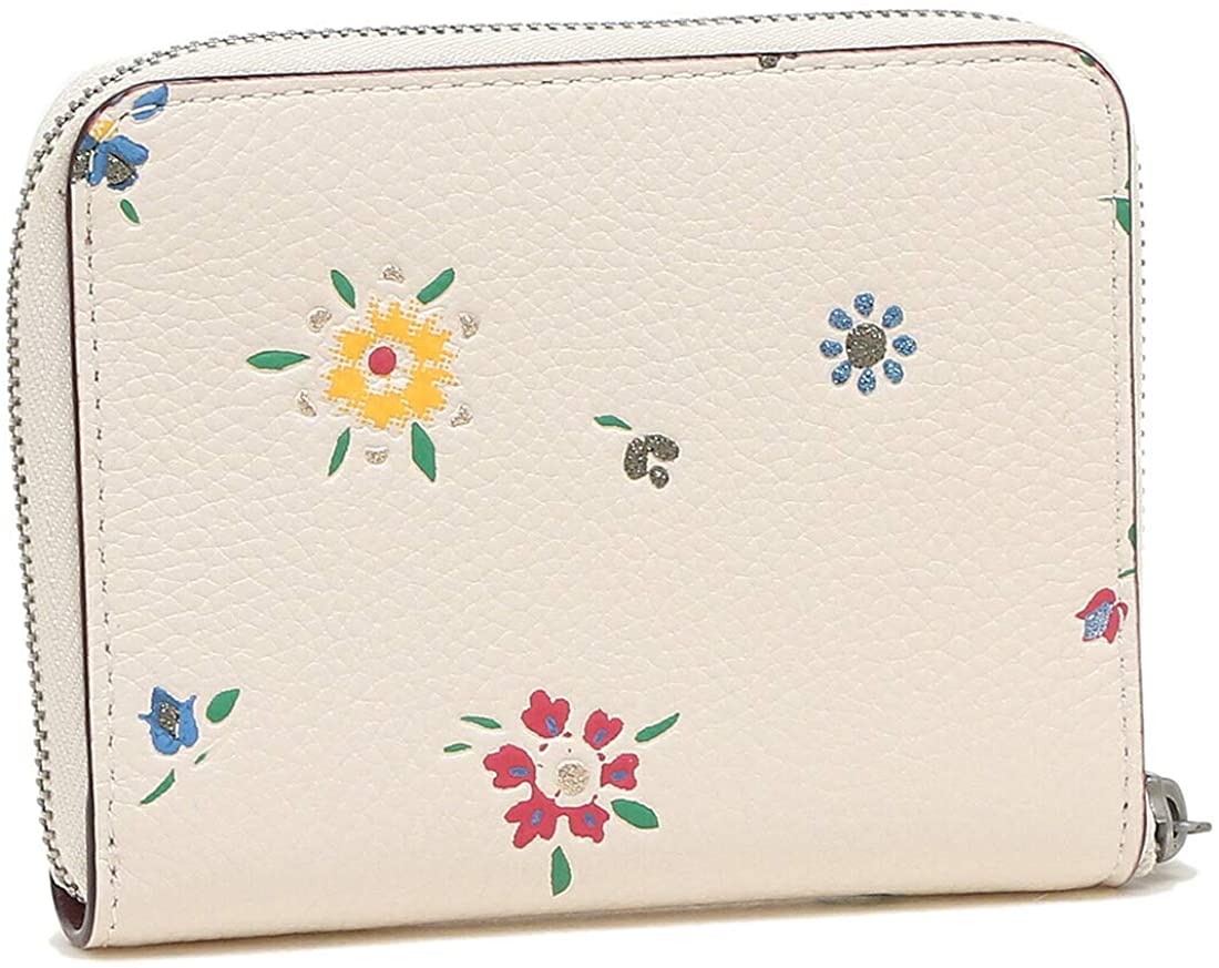 VÍ COACH SMALL ZIP AROUND WALLET WITH WILDFLOWER PRINT 13