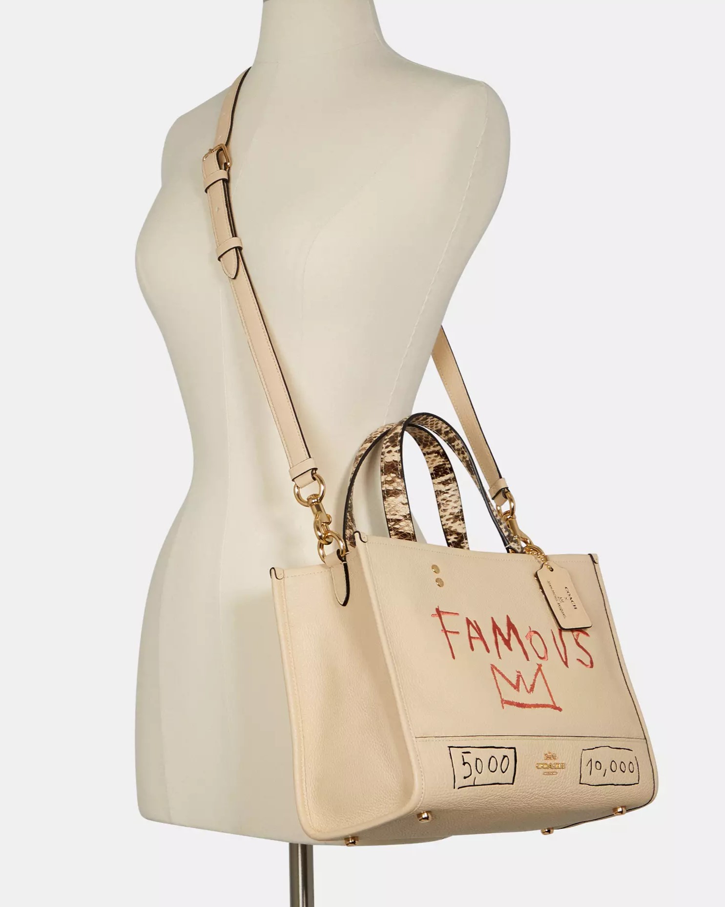 Túi đeo chéo nữ Coach X Jean Michel Basquiat Dempsey Carryall C5660 1