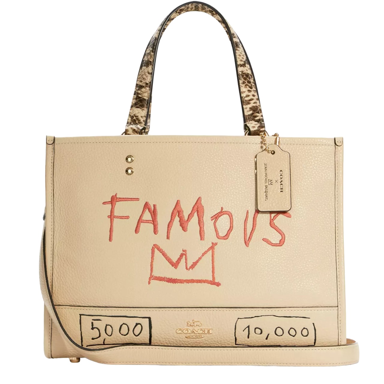Túi đeo chéo nữ Coach X Jean Michel Basquiat Dempsey Carryall C5660 2