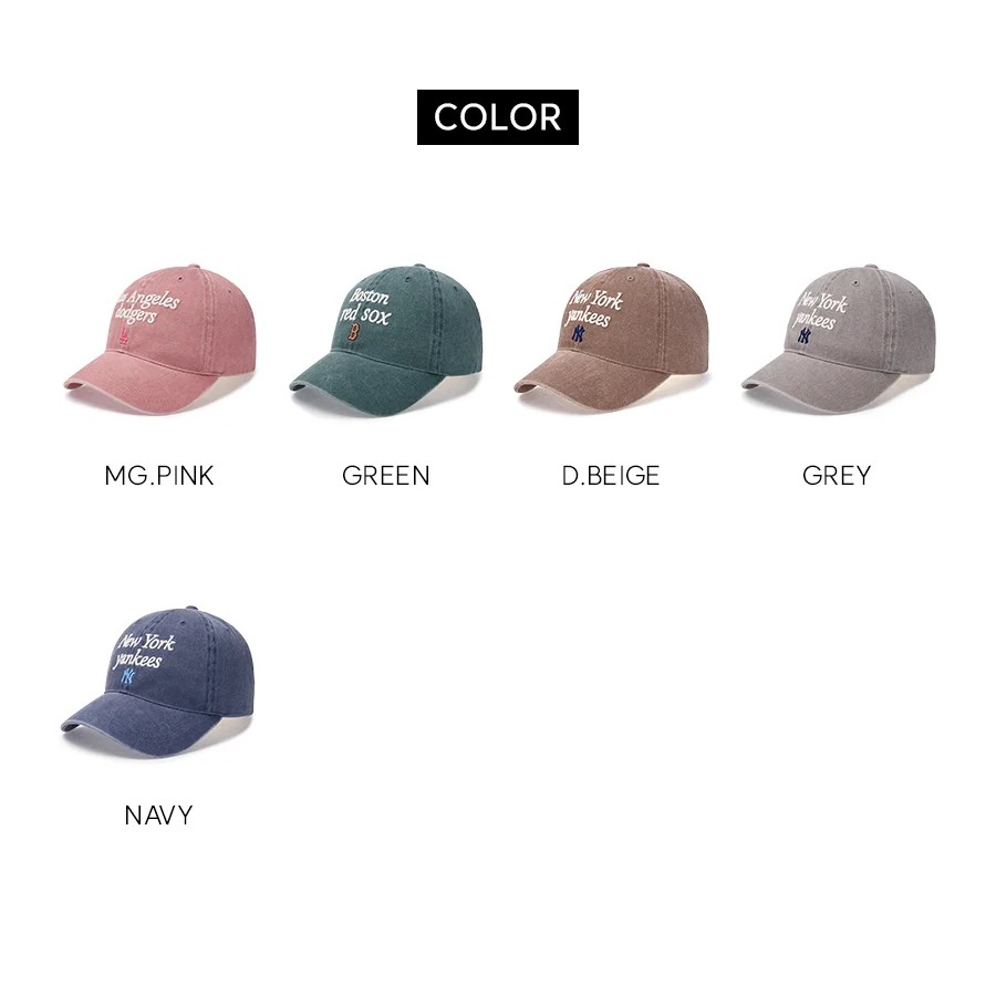 Nón lưỡi trai MLB New York Yankees Varsity Lettering Washed Unstructured Ball Cap Beige 3ACPVV04N-50BGD 5