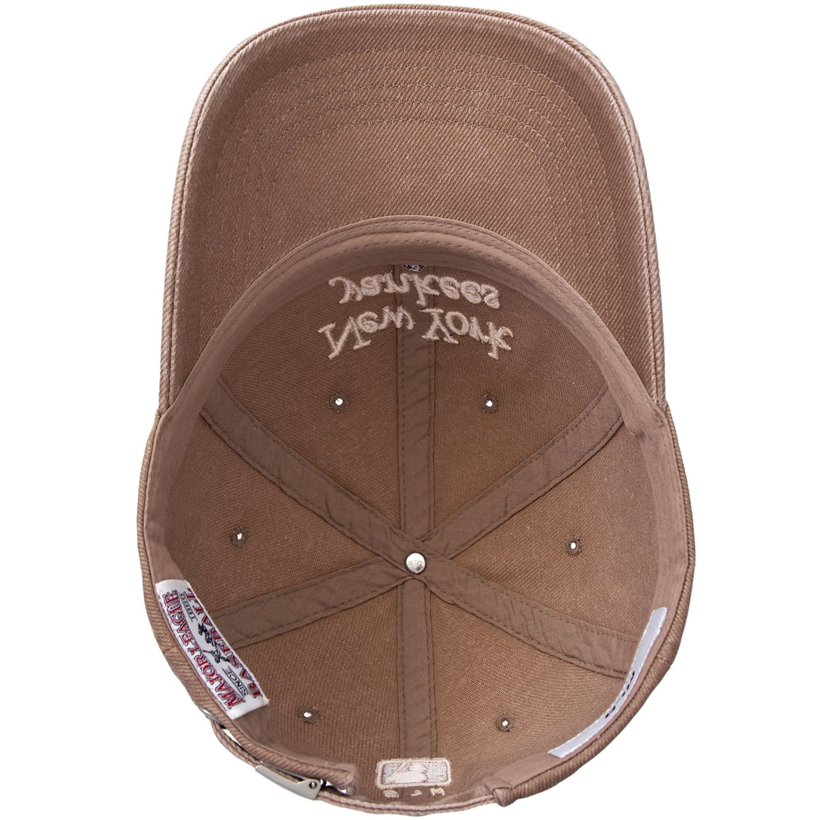Nón lưỡi trai MLB New York Yankees Varsity Lettering Washed Unstructured Ball Cap Beige 3ACPVV04N-50BGD 2