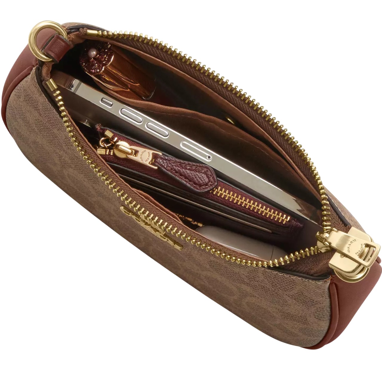 Túi đeo chéo Coach Teri Mini Crossbody Bag In Signature Canvas Brown CW323 5