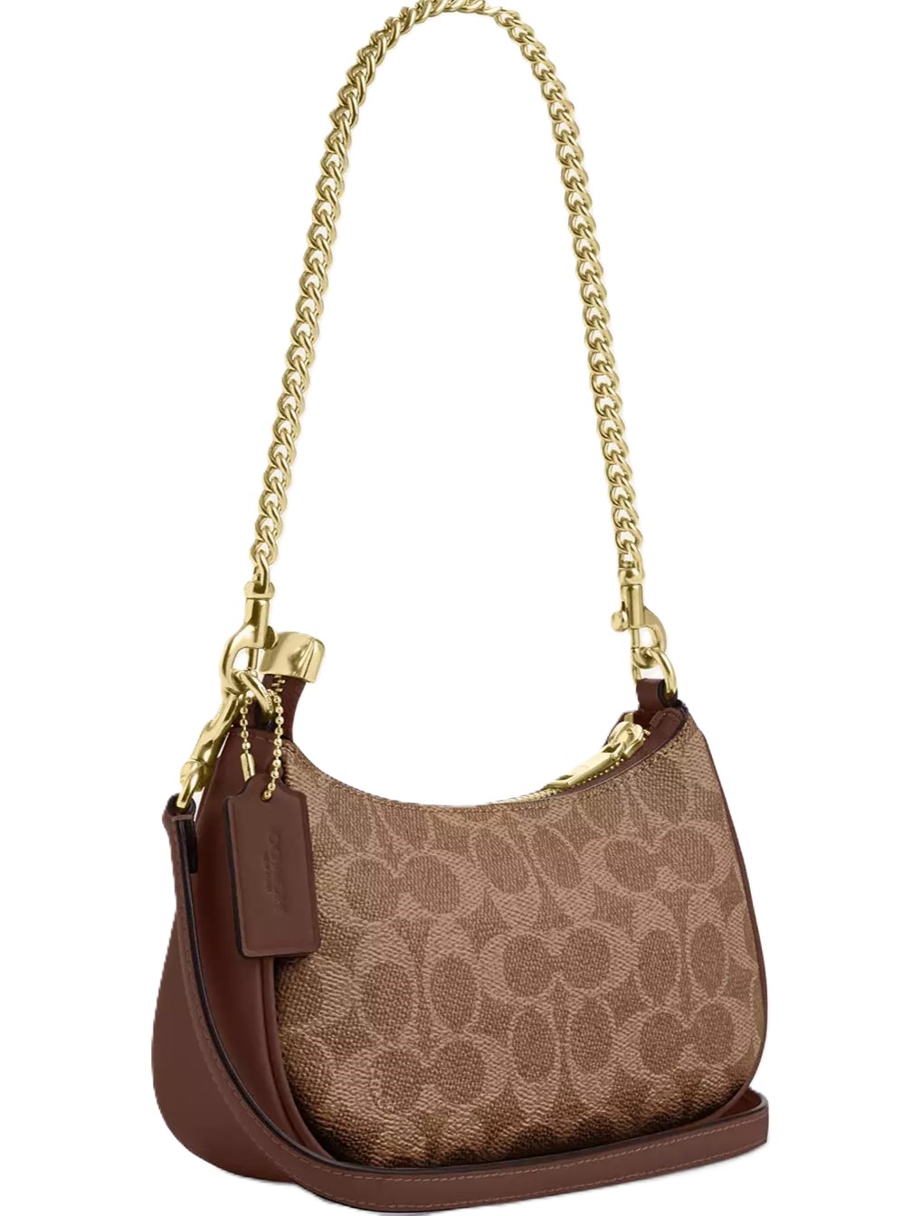 Túi đeo chéo Coach Teri Mini Crossbody Bag In Signature Canvas Brown CW323 7