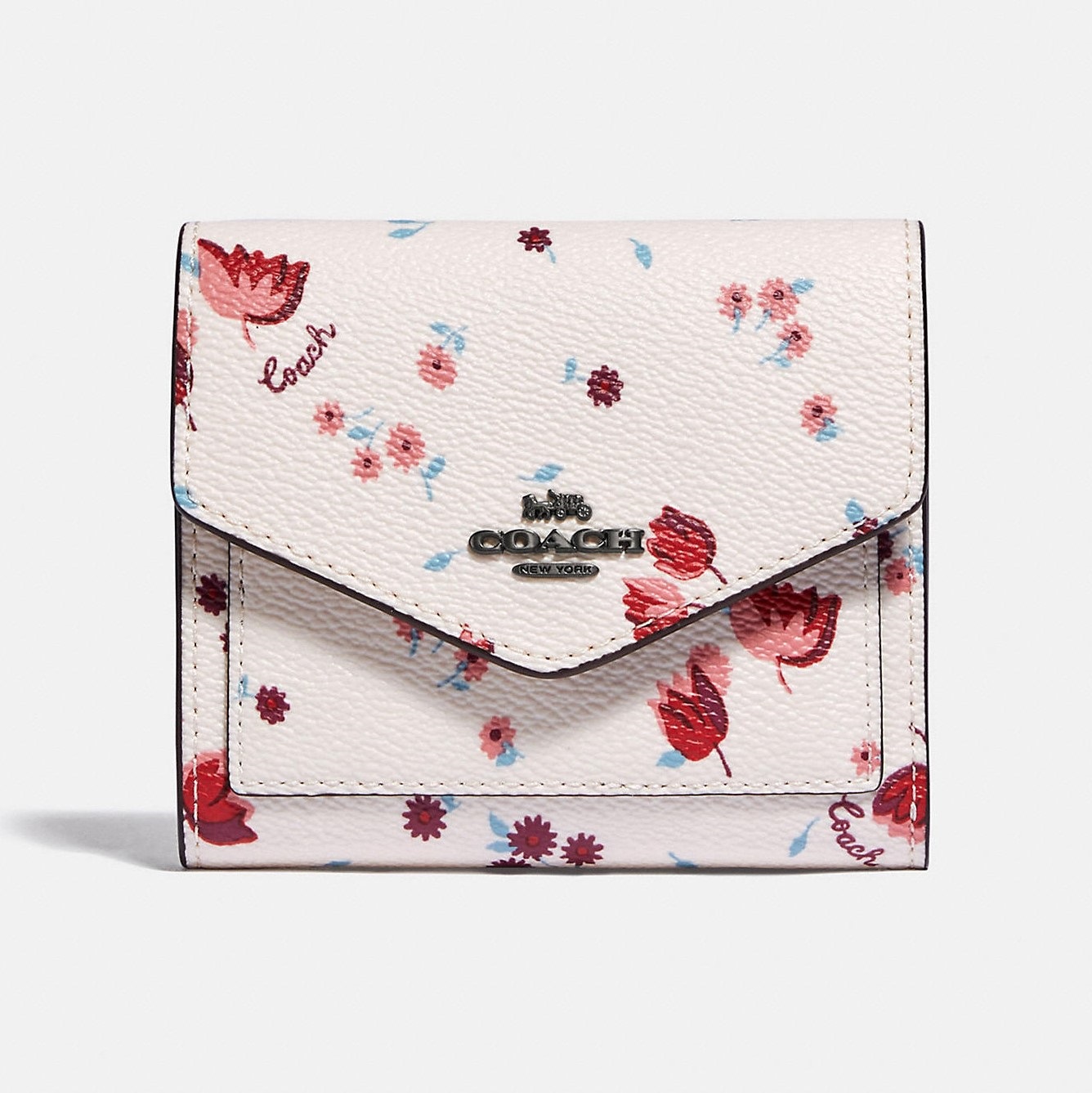 VÍ COACH MINI NỮ SMALL WALLET WITH TULIP MEADOW PRINT 5
