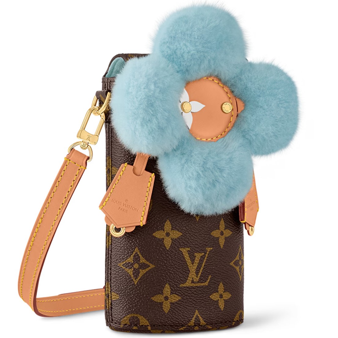 Túi đeo điện thoại Louis Vuitton LV Xmas Vivienne Phone Pouch Monogram Azure Frost M12269 1