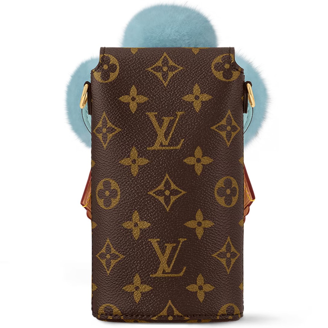 Túi đeo điện thoại Louis Vuitton LV Xmas Vivienne Phone Pouch Monogram Azure Frost M12269 3