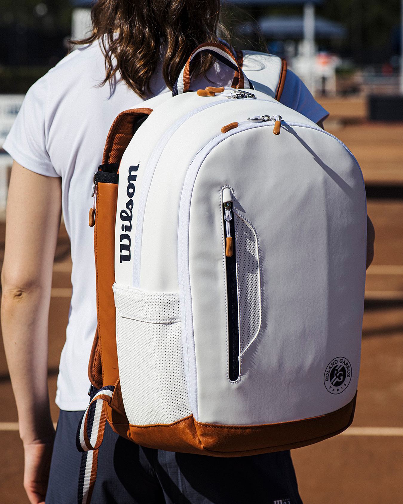 Ba lô Pickleball Wilson Roland Garros Tour Backpack White 1