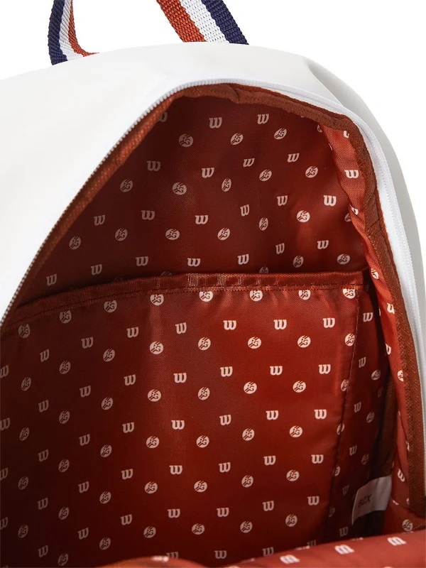 Ba lô Pickleball Wilson Roland Garros Tour Backpack White 5