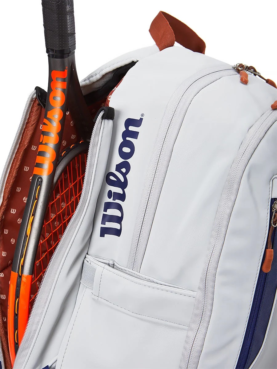 Ba lô Pickleball Wilson Roland Garros Tour Backpack White 10