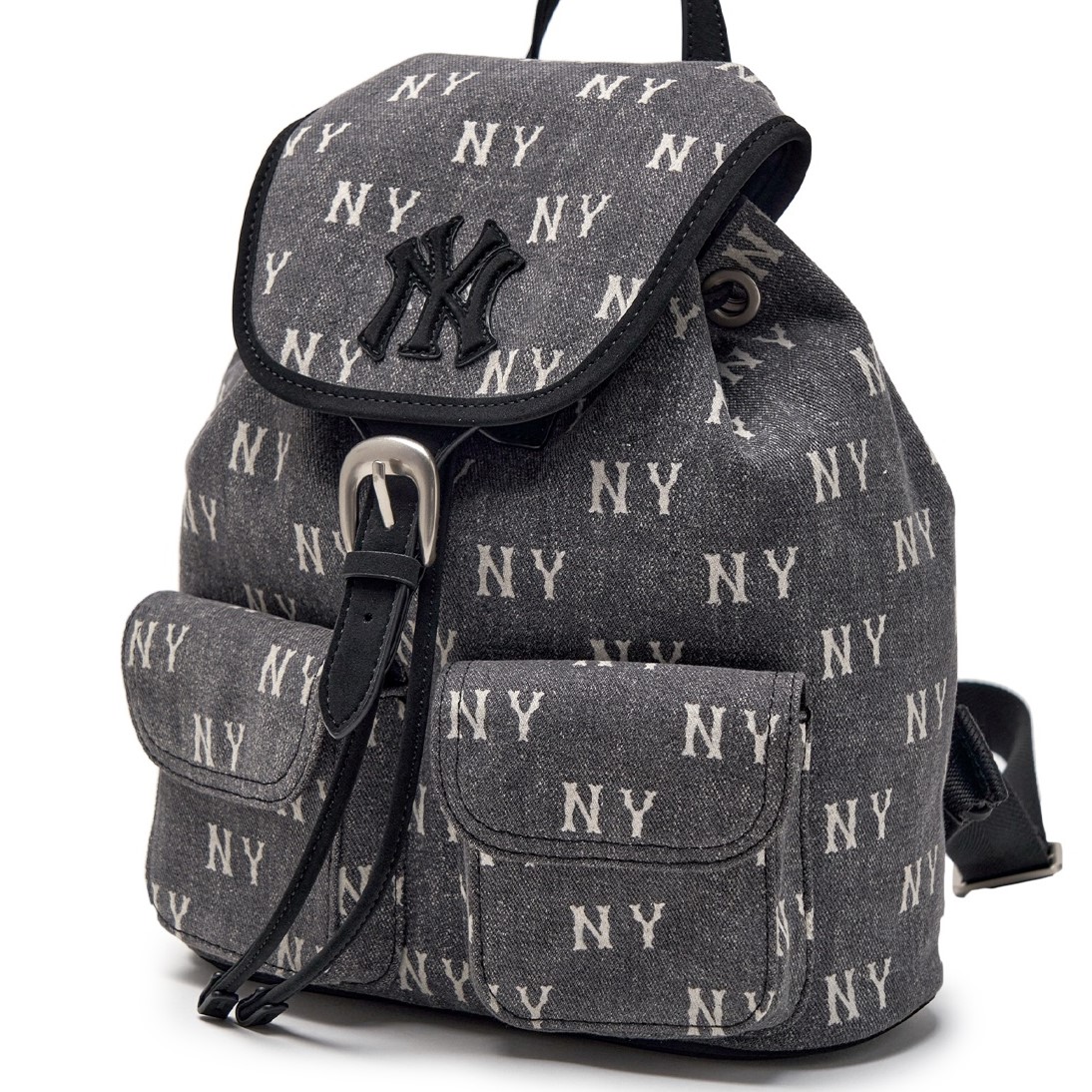 Ba lô MLB Classic Monogram Vintage Denim Backpack New York Yankees Grey 3ABKM065N-50CG 1