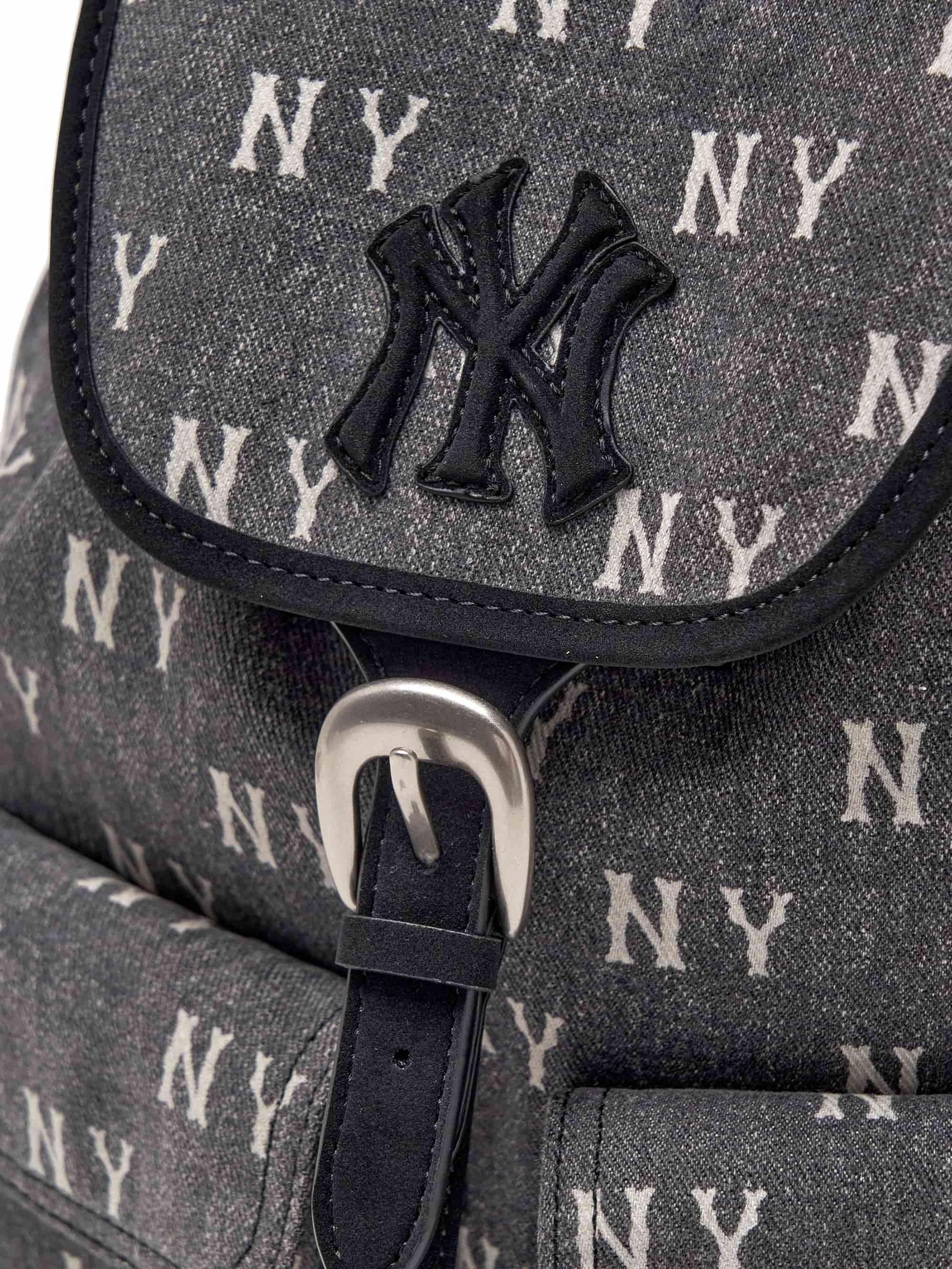 Ba lô MLB Classic Monogram Vintage Denim Backpack New York Yankees Grey 3ABKM065N-50CG 3