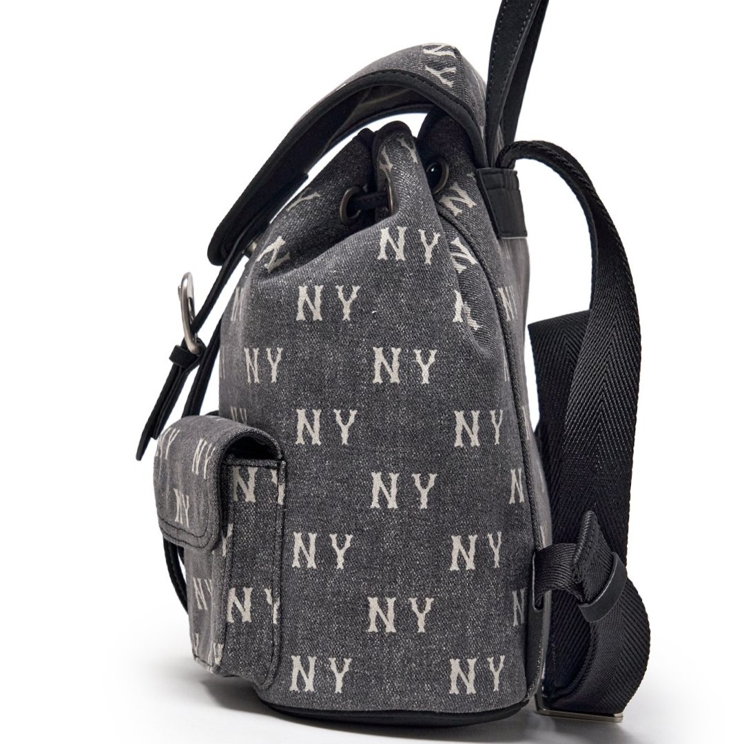 Ba lô MLB Classic Monogram Vintage Denim Backpack New York Yankees Grey 3ABKM065N-50CG 6