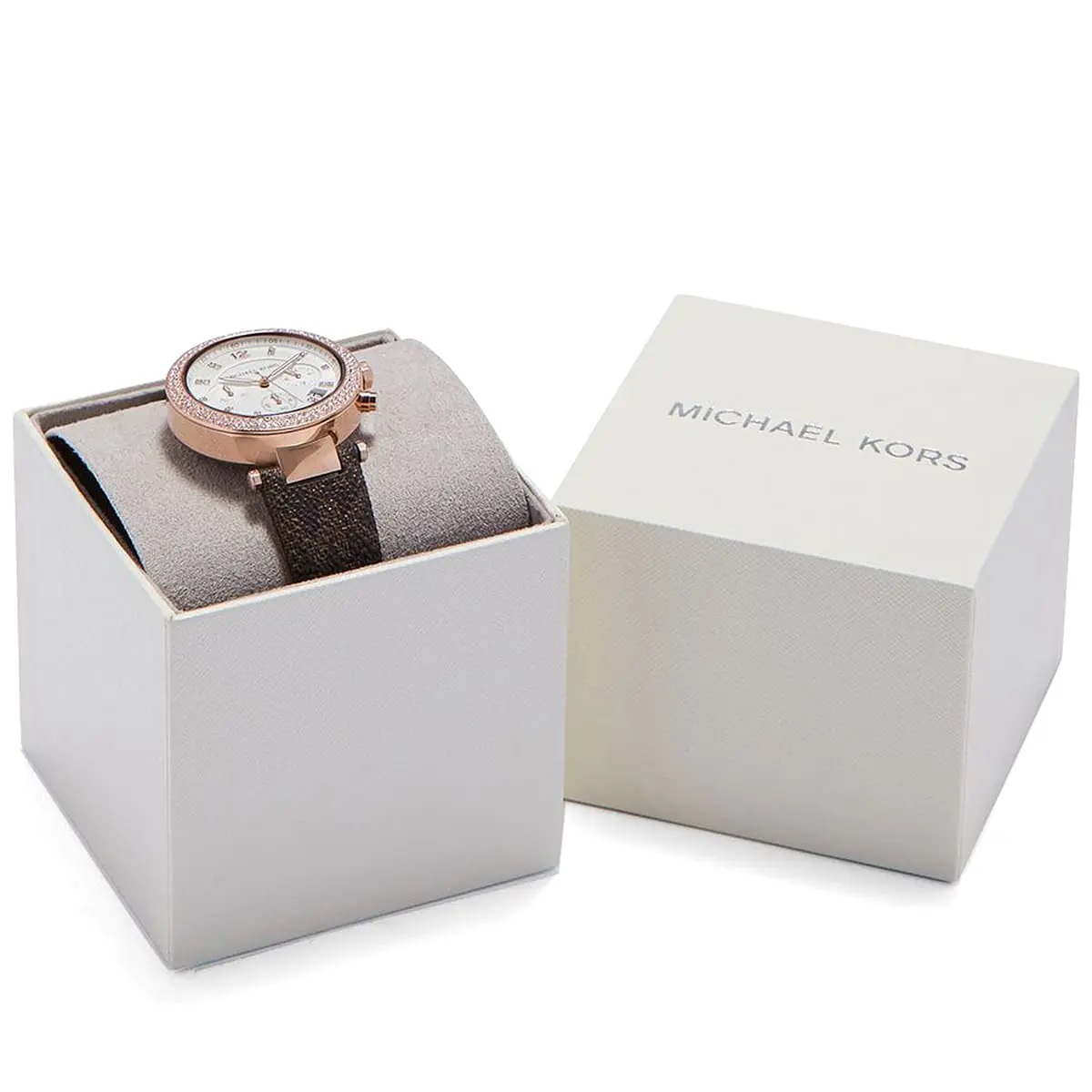 Đồng hồ nữ đeo tay Michael Kors Parker Chronograph Quartz Crystal White Dial Ladies Watch MK6917 14