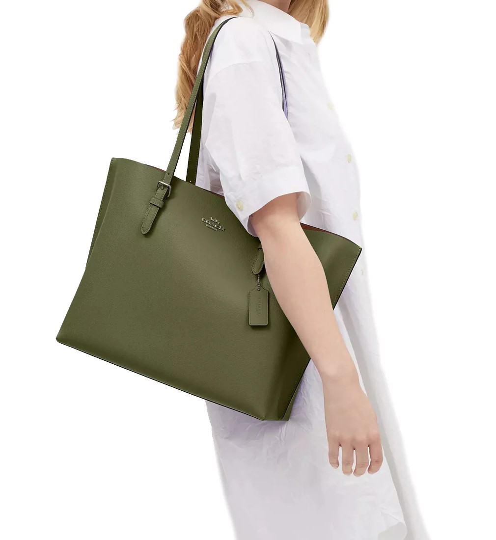 Túi xách Coach nữ Mollie Tote Bag Military Green 1671 6