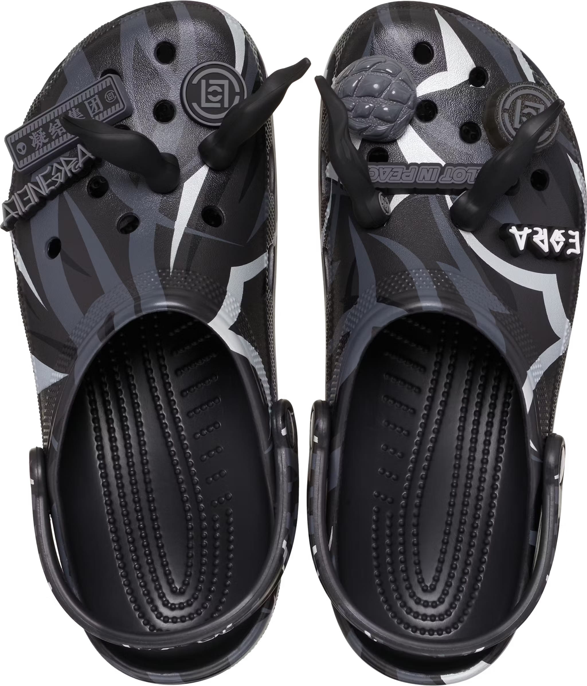 Dép đen có quai Clot x Crocs Classic Clog Blac 3