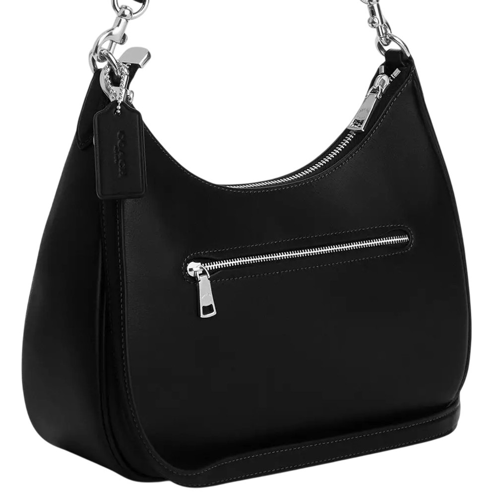 Túi đeo vai nữ quai xoắn Coach Teri Hobo Black CU126 1