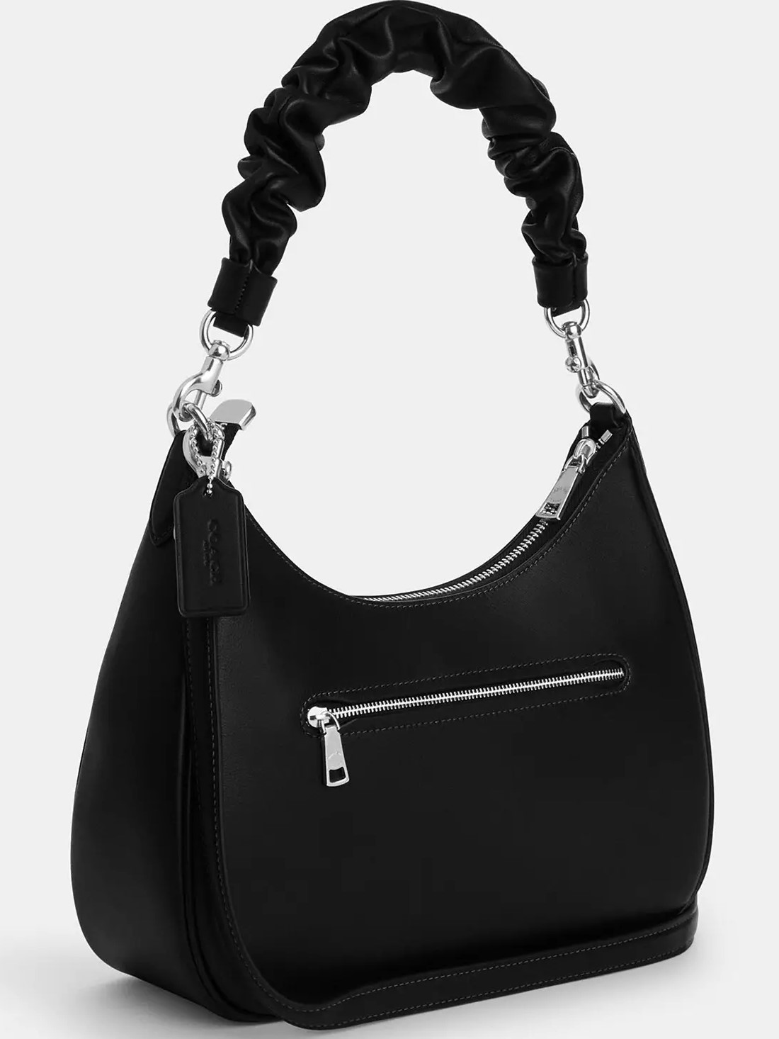 Túi đeo vai nữ quai xoắn Coach Teri Hobo Black CU126 3