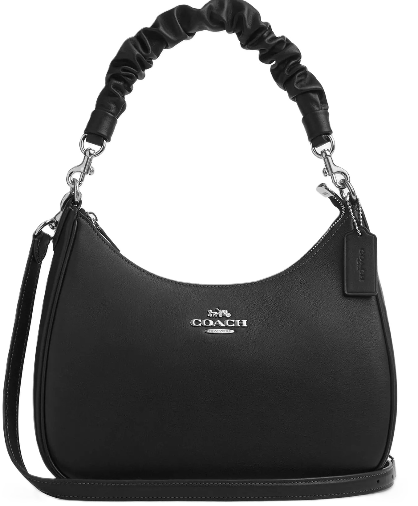 Túi đeo vai nữ quai xoắn Coach Teri Hobo Black CU126 7