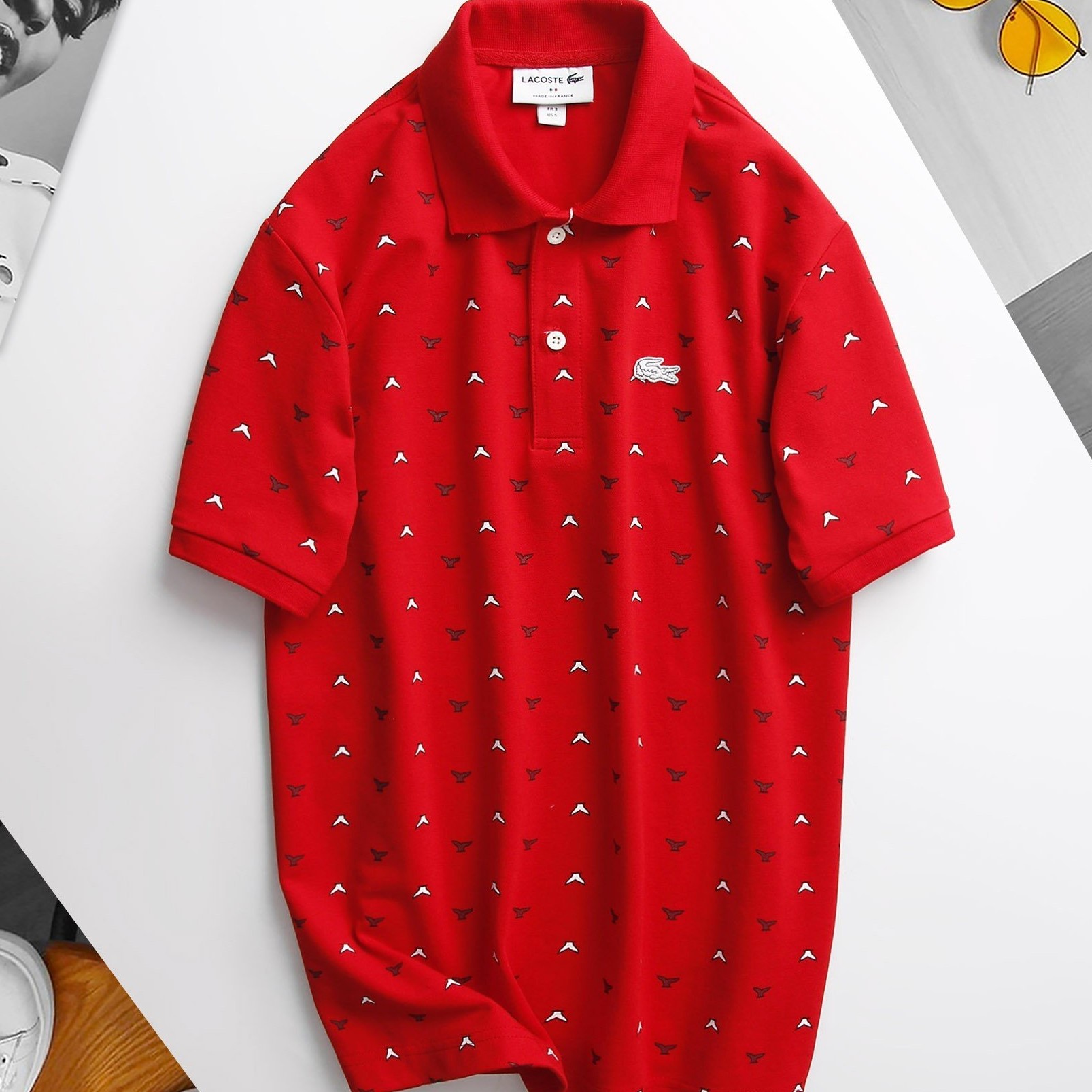 ÁO THUN TAY NGẮN NAM LACOSTE POLO LC WHALE TALE PAINTED 3