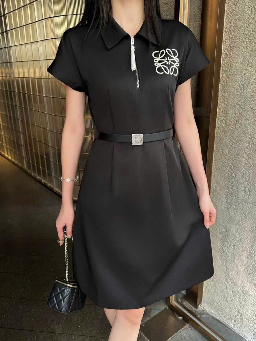 Áo đầm thời trang kèm thắt lưng Loewe 4