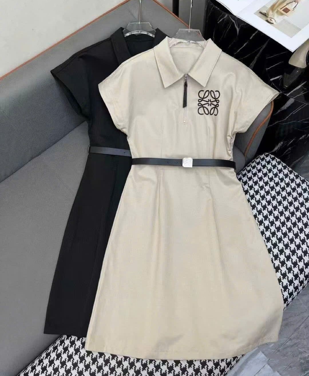 Áo đầm thời trang kèm thắt lưng Loewe 8
