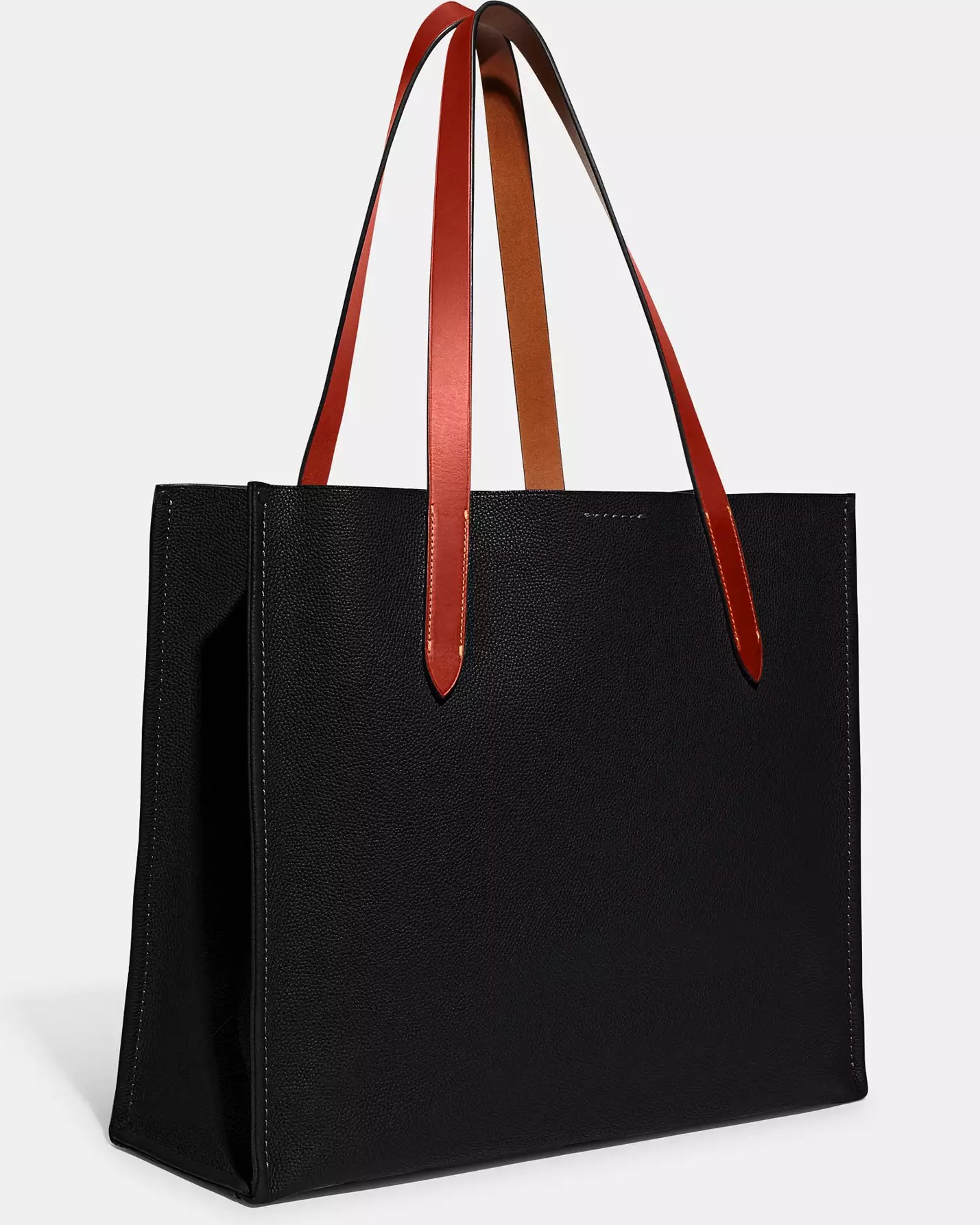 TÚI COACH RELAY TOTE BAG 41 BLACK POLISHED PEBBLE LEATHER CH756 5