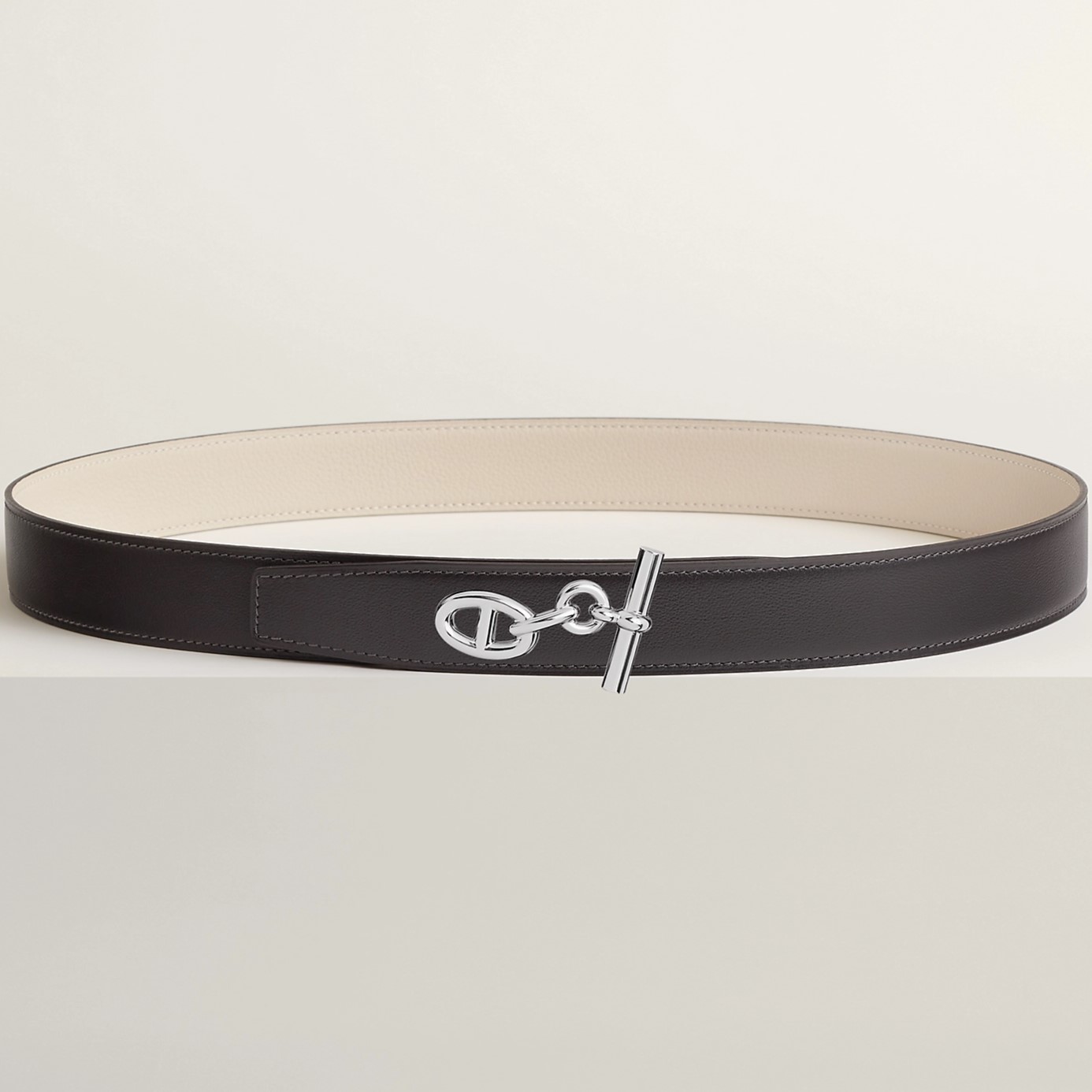 Dây nịt Hermes Yachting Belt Buckle Reversible Leather Strap 32 mm 2