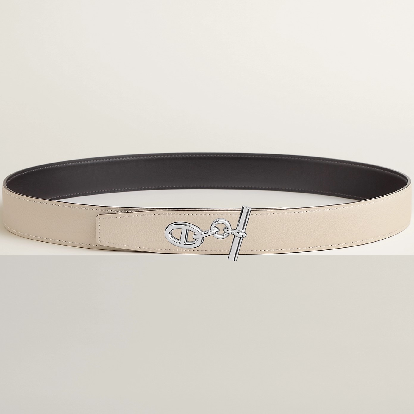 Dây nịt Hermes Yachting Belt Buckle Reversible Leather Strap 32 mm 6
