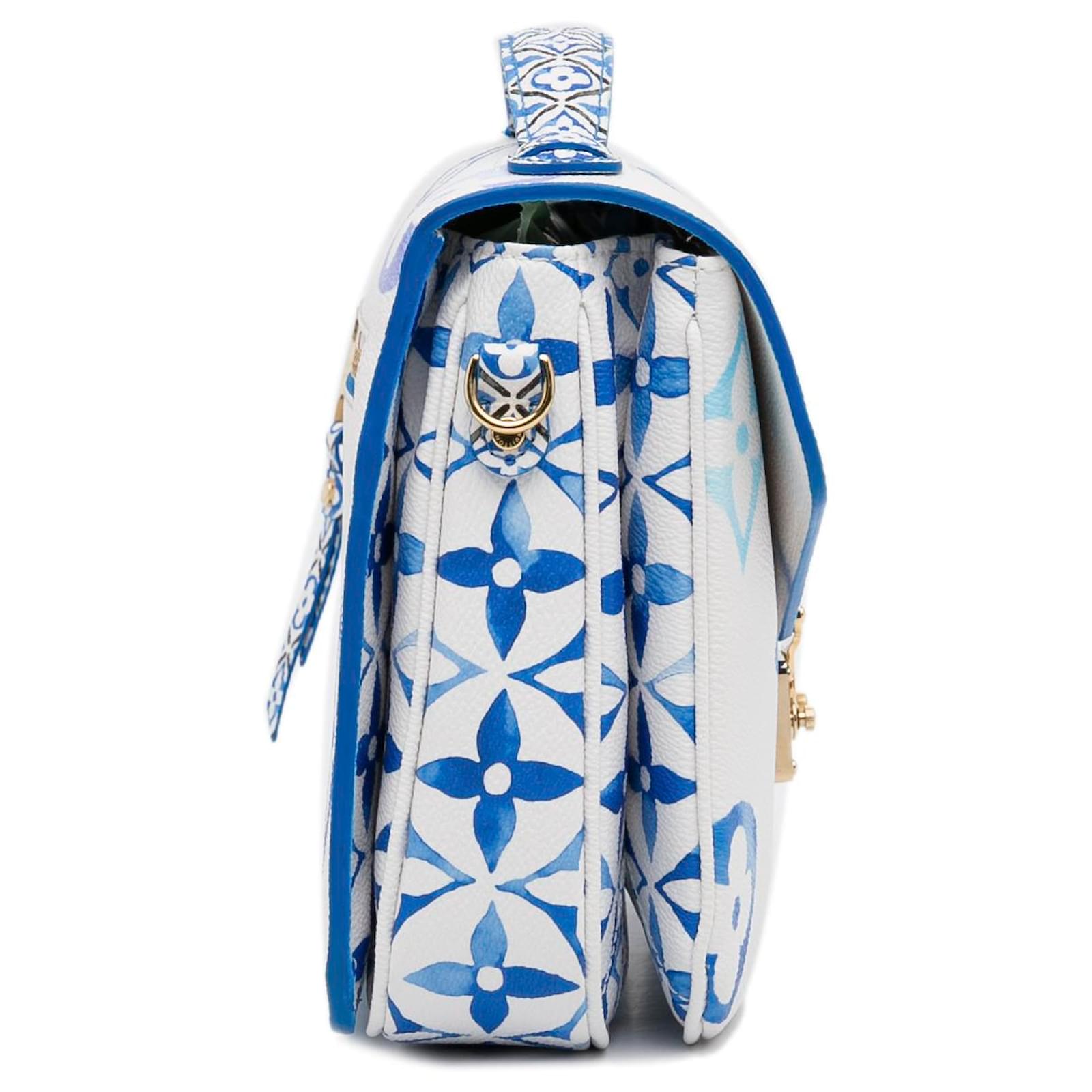 Túi xách Louis Vuitton White Monogram Giant By The Pool Pochette Metis Blue 9