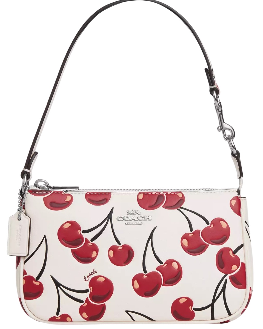 Túi kẹp nách limited Coach Nolita 19 With Cherry Print Chalk Multi CZ012 2