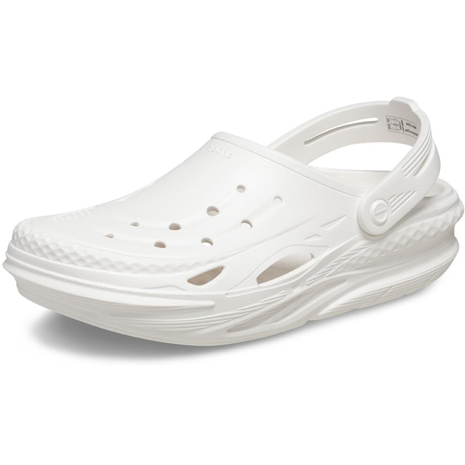 Giày trắng nữ Clog Unisex Crocs Off Grid White 4