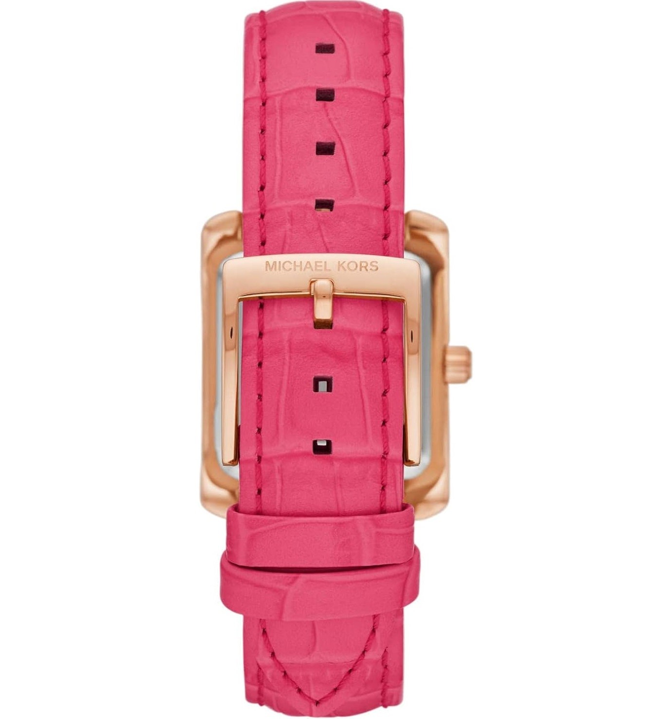 ĐỒNG HỒ ĐEO TAY DÂY DA MK NỮ MICHAEL KORS EMERY PAVÉ ROSE GOLD-TONE AND CROCODILE EMBOSSED LEATHER WATCH MK2984 3