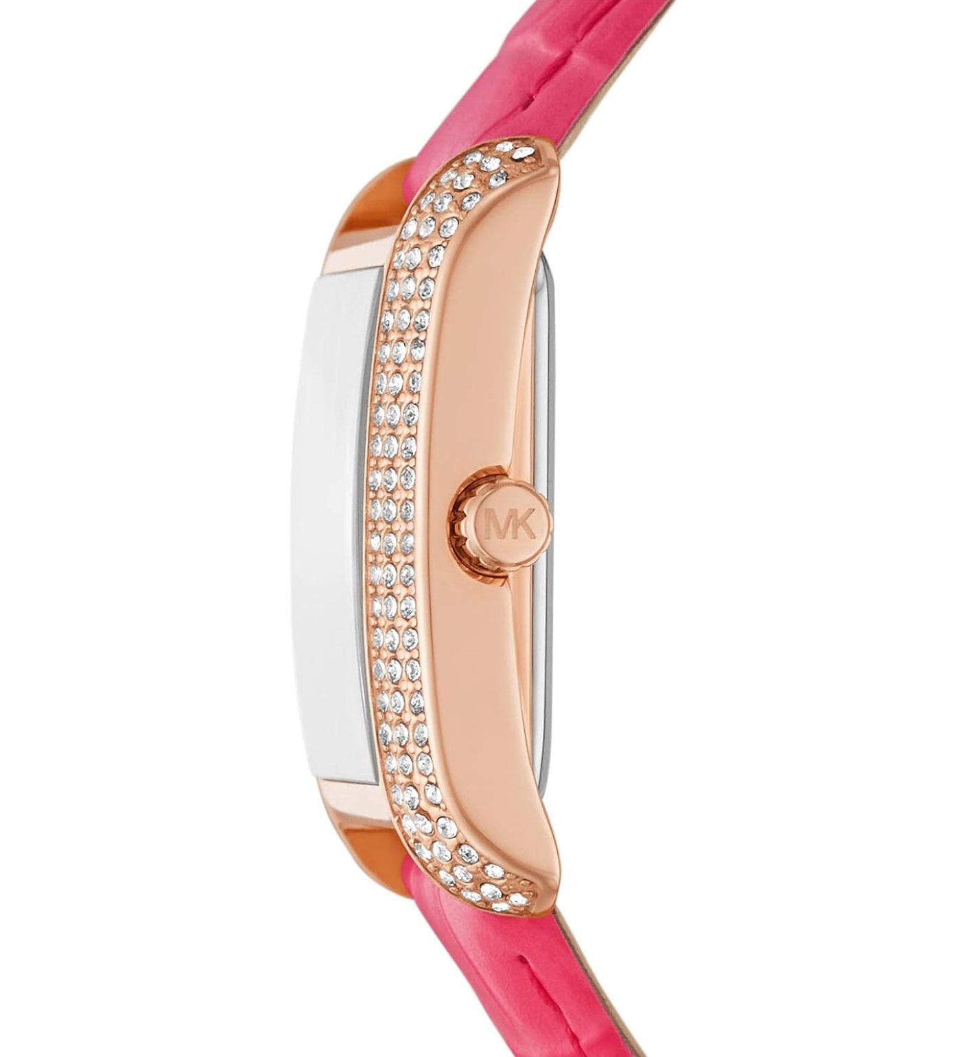 ĐỒNG HỒ ĐEO TAY DÂY DA MK NỮ MICHAEL KORS EMERY PAVÉ ROSE GOLD-TONE AND CROCODILE EMBOSSED LEATHER WATCH MK2984 4