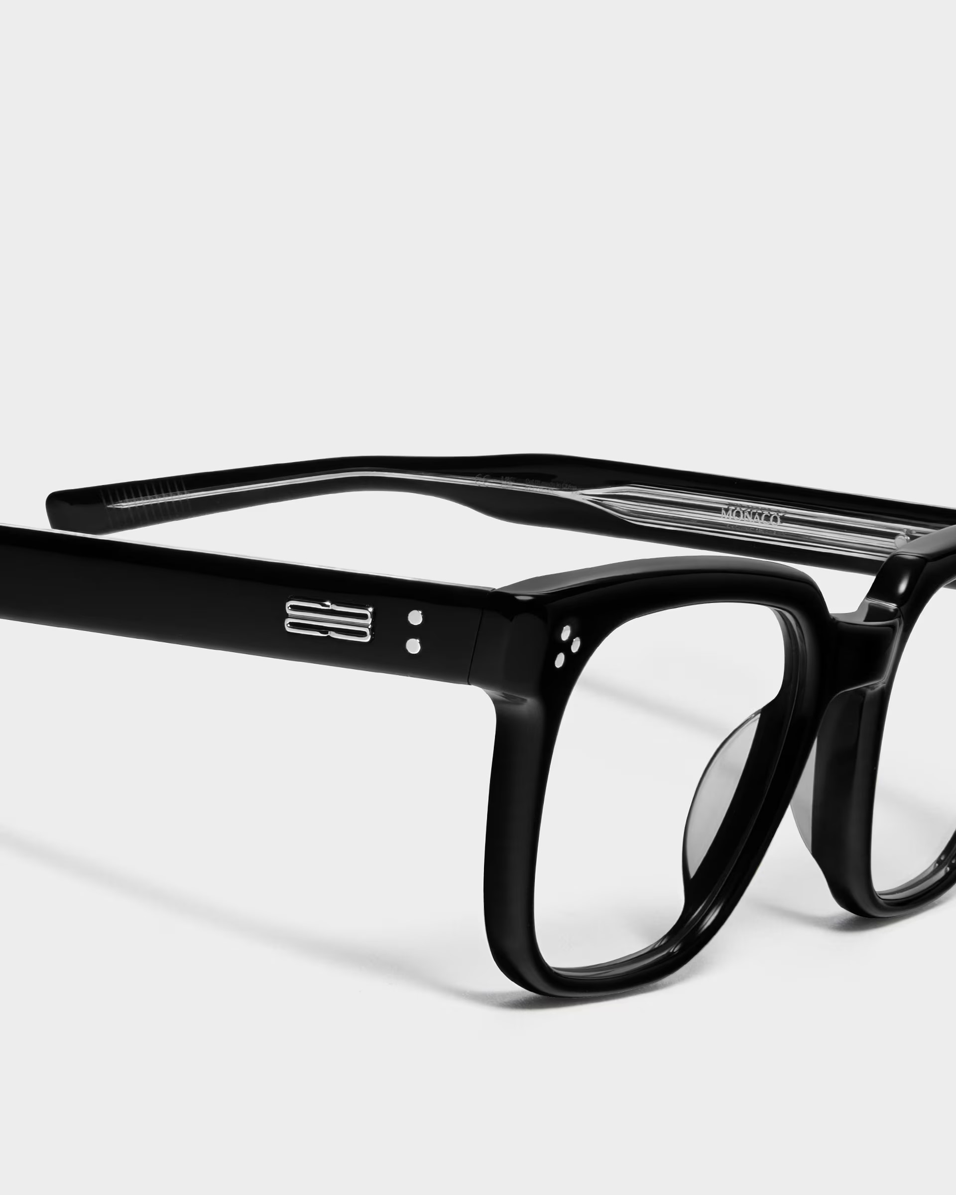 Kính mát gọng cận Gentle Monster Monaco 01 Clear Lenses Black Acetate Frame 5