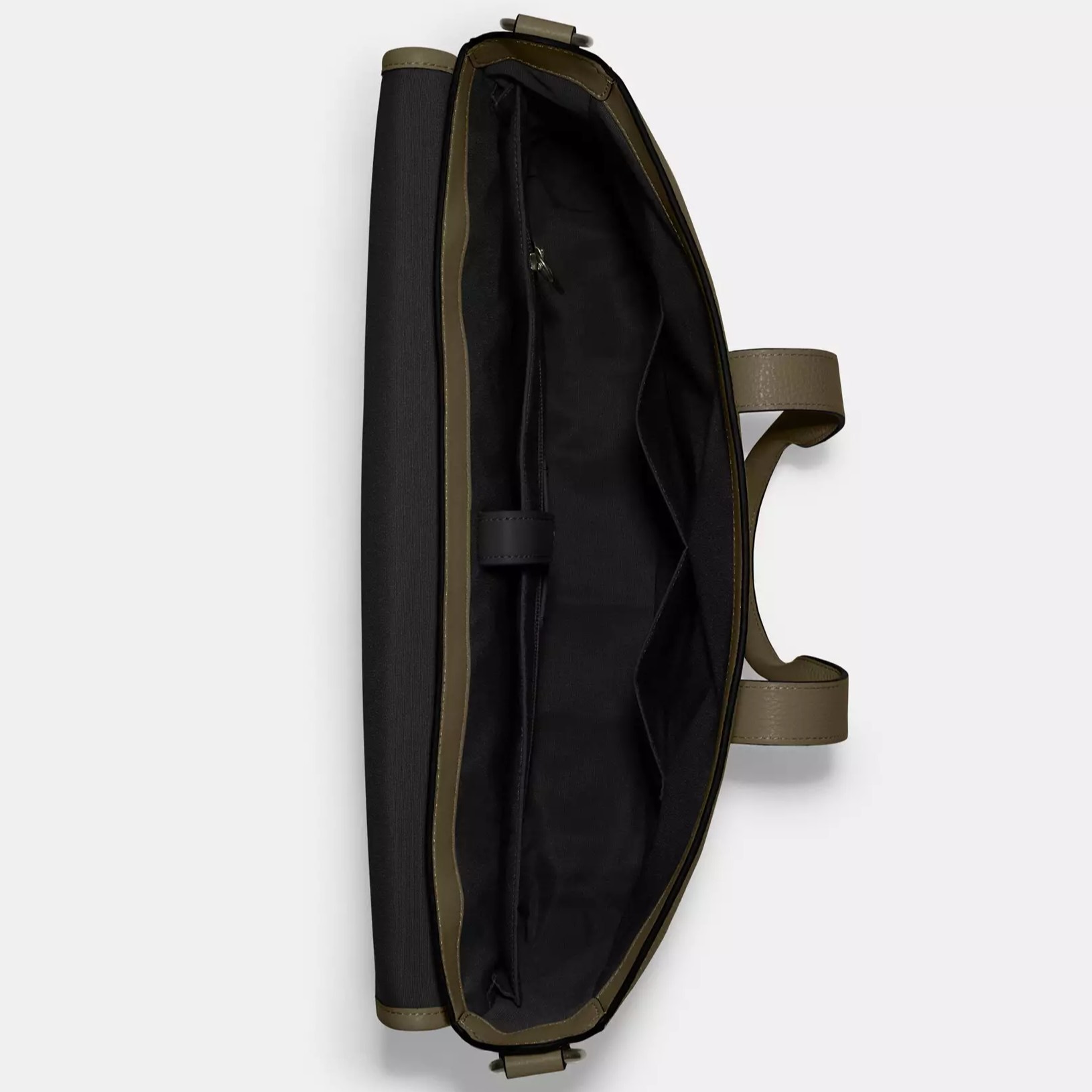 Cặp công sở Laptop Nam Coach Sullivan Portfolio Brief Gunmetal Utility Green C9875 4