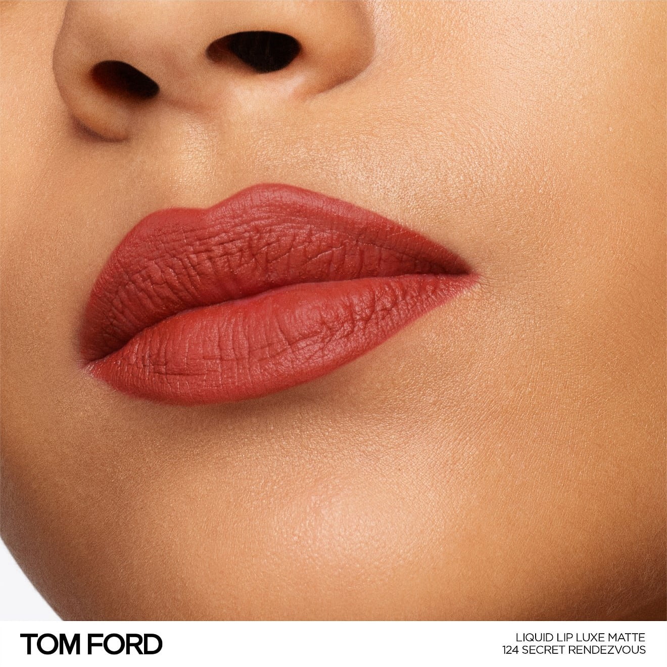 Son dạng Kem Tom Ford Liquid Lip Luxe Matte Màu 124 Secret Rendezvous Đỏ Đất 6
