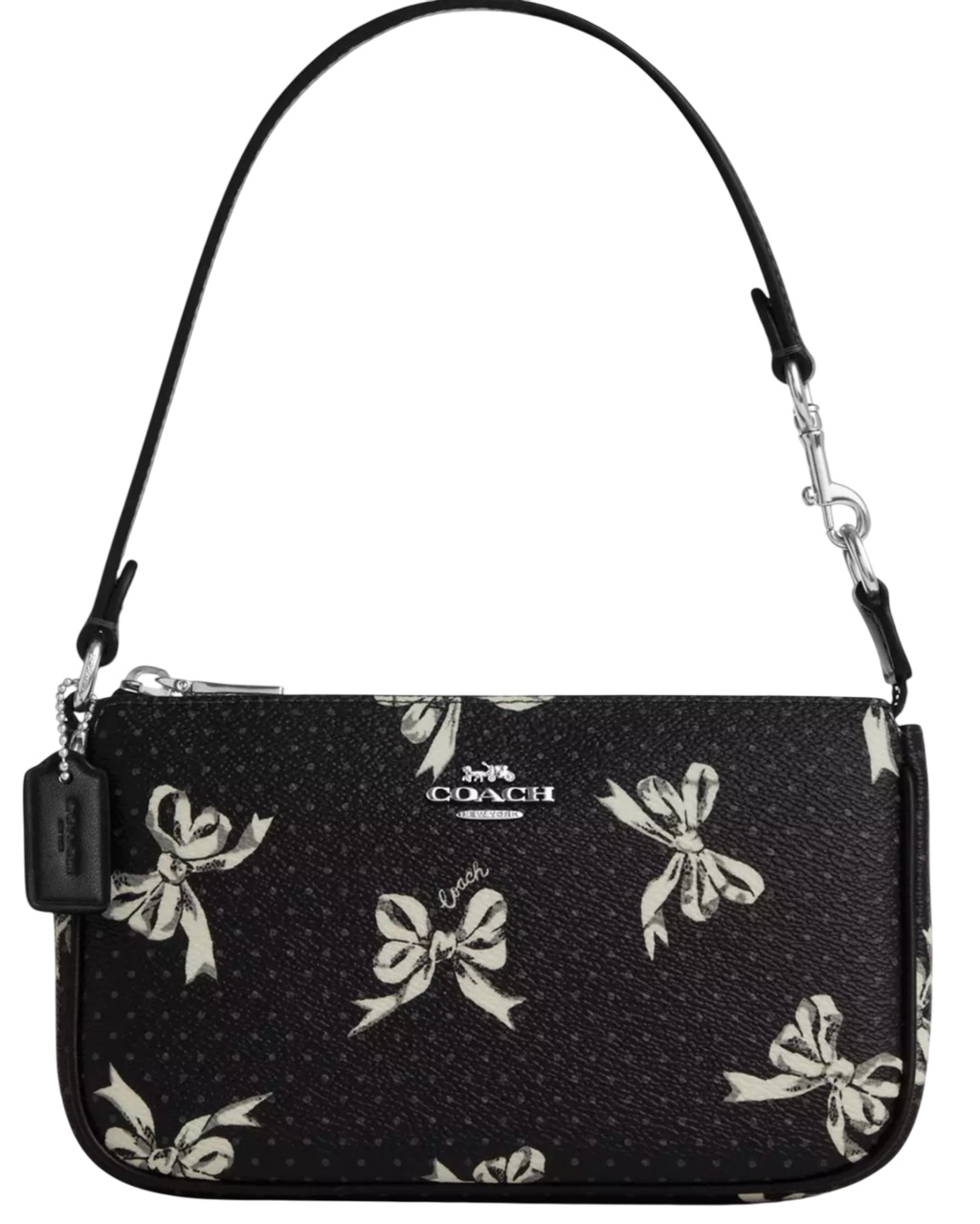 Túi kẹp nách Coach Nolita 19 With Bow Print Multicolor Black CZ454 1