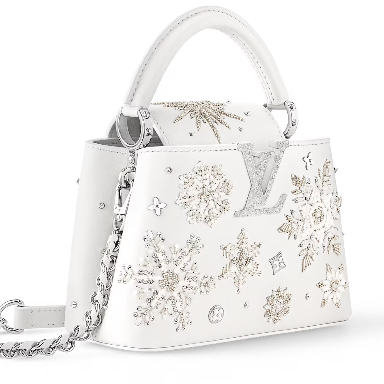 Túi xách Louis Vuitton Capucines Mini Optical White M11934 1