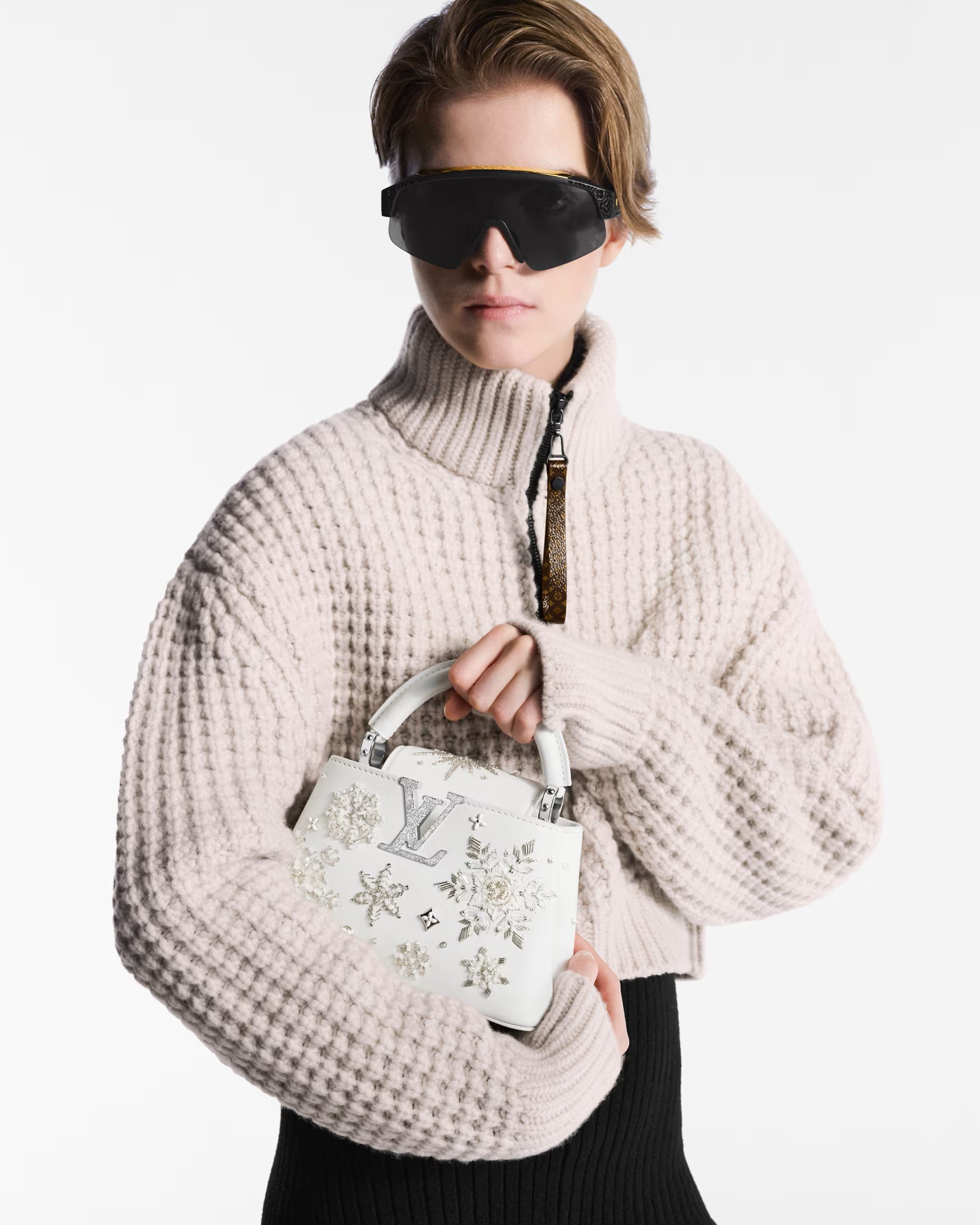 Túi xách Louis Vuitton Capucines Mini Optical White M11934 2