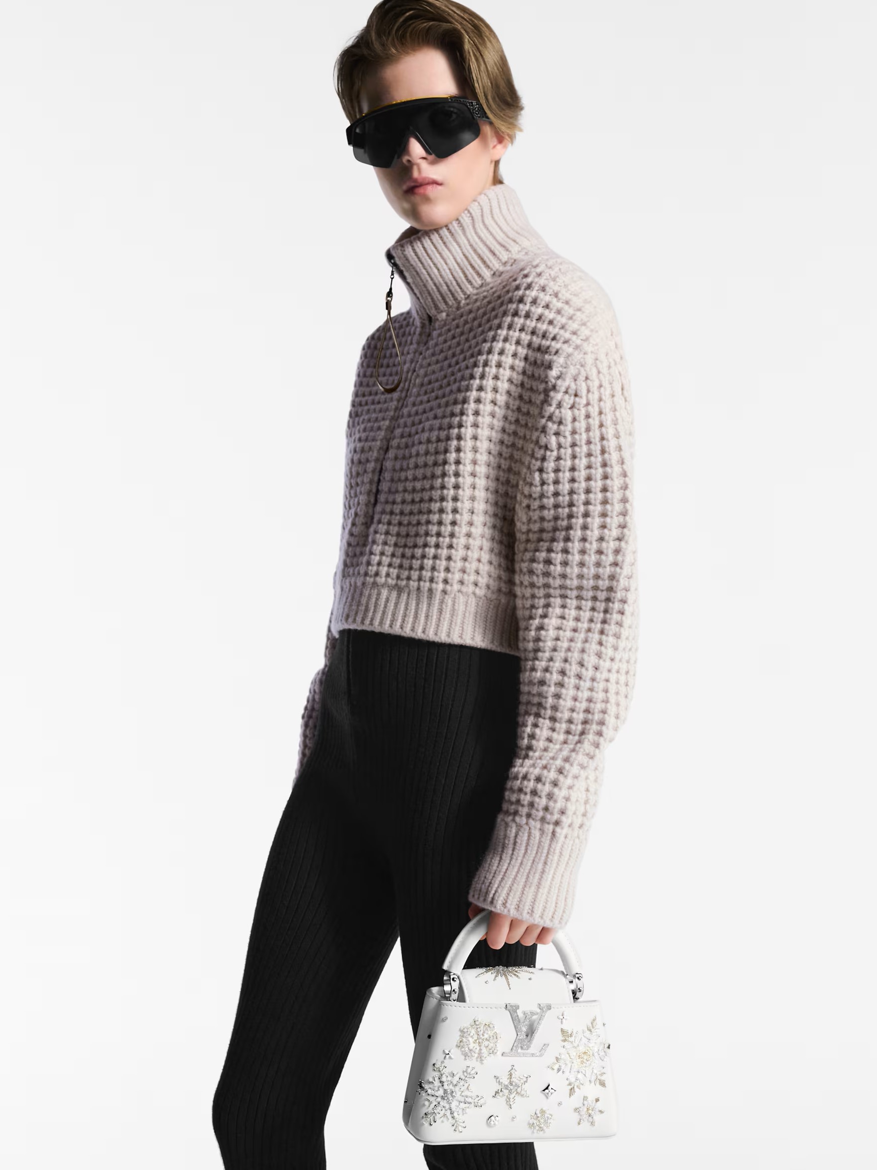 Túi xách Louis Vuitton Capucines Mini Optical White M11934 5