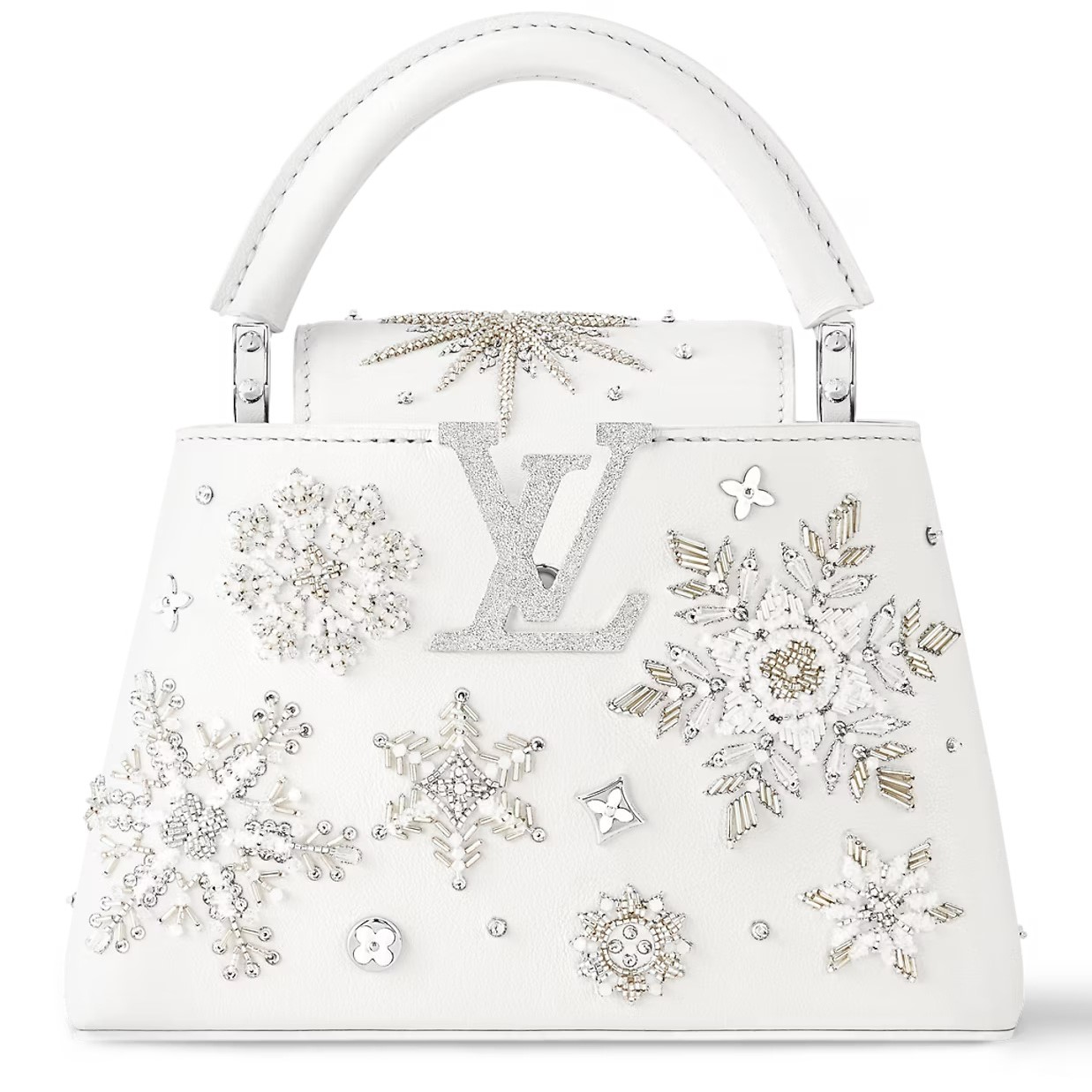 Túi xách Louis Vuitton Capucines Mini Optical White M11934 6