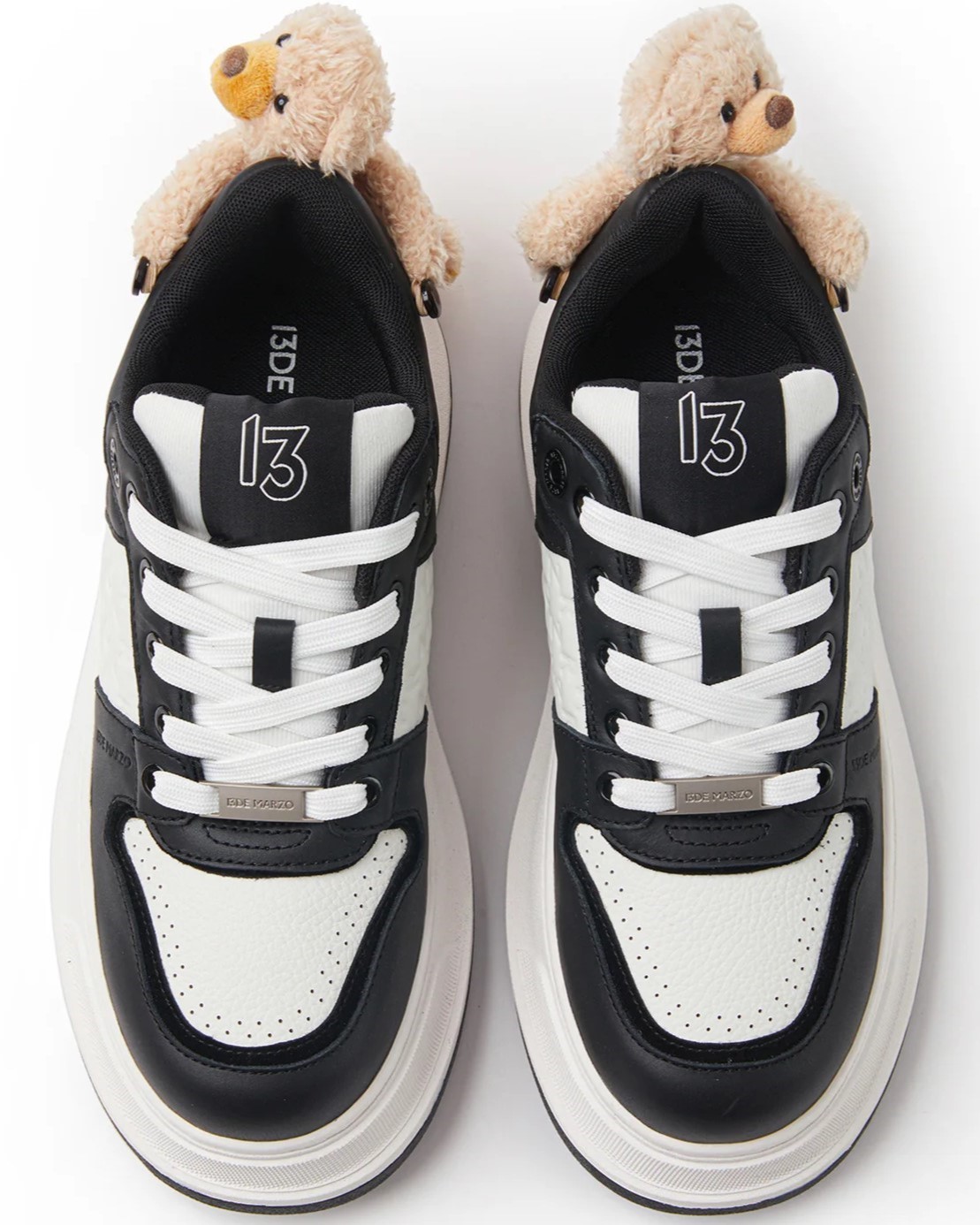 Giày thể thao Gấu Teddy 13DE MARZO Bear Thick Base Sneaker Black 2