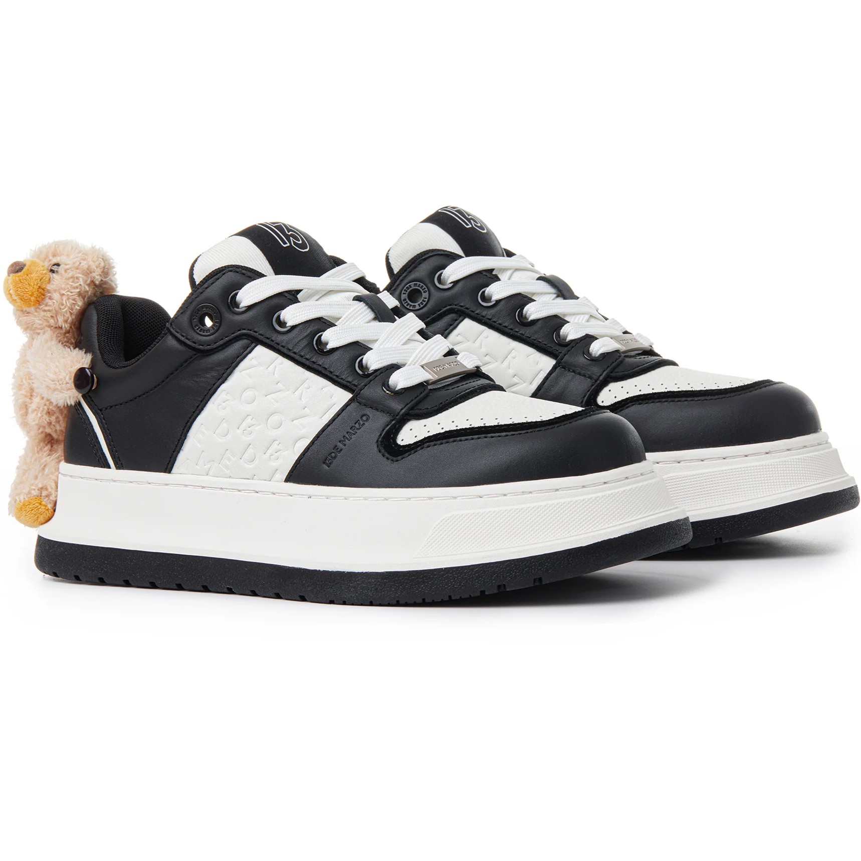 Giày thể thao Gấu Teddy 13DE MARZO Bear Thick Base Sneaker Black 5