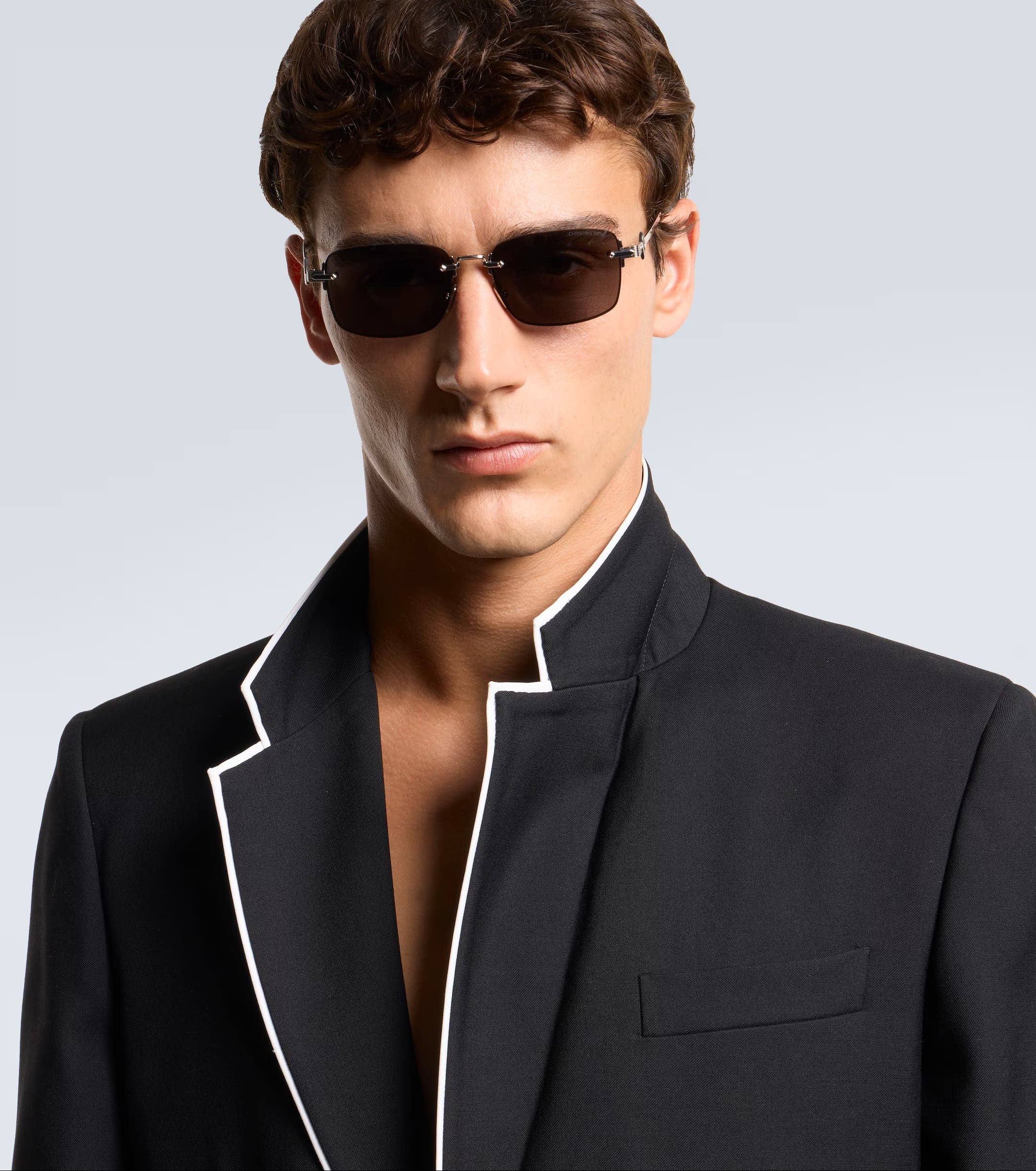 Kính mát Dior CD Diamond S11U Rectangular Sunglasses Grey Lens 5