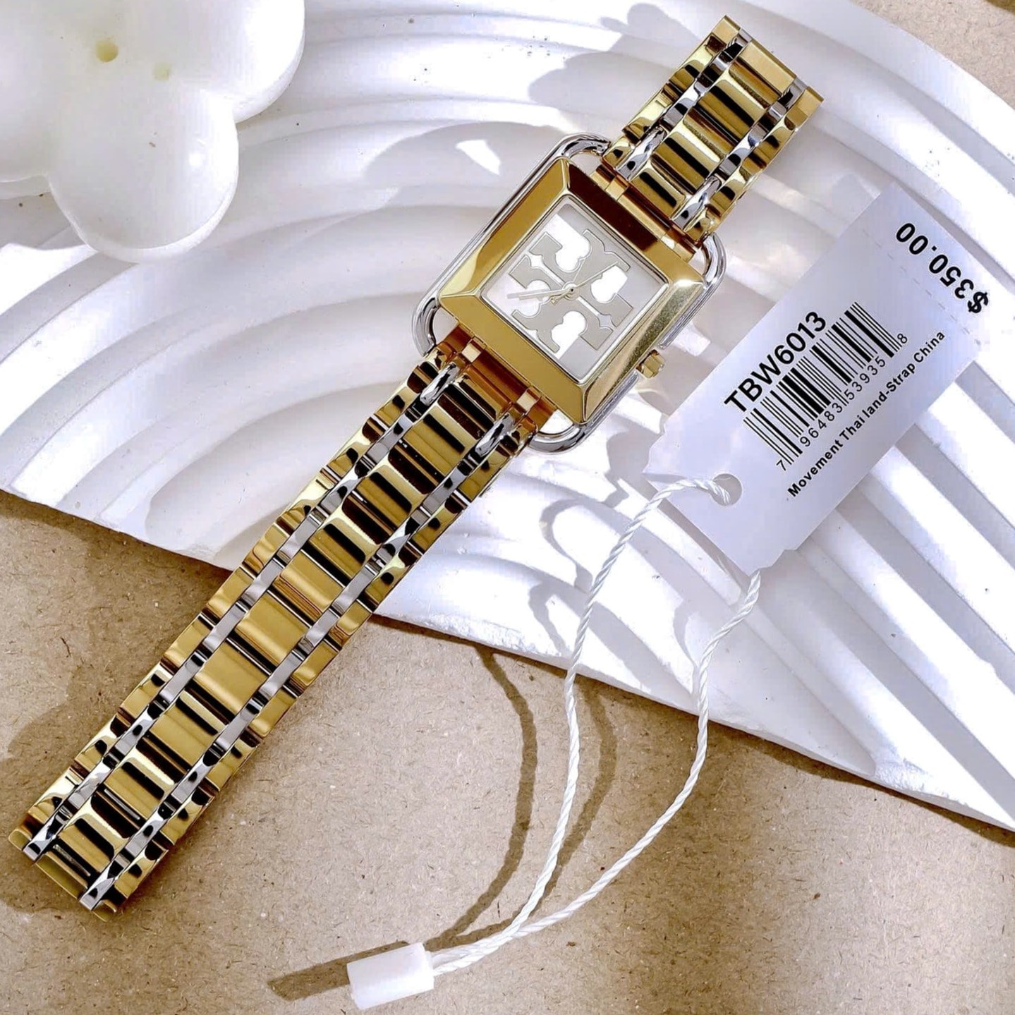 Đồng hồ đeo tay nữ Tory Burch The Miller Square Womens Wristwatch TBW6013 3